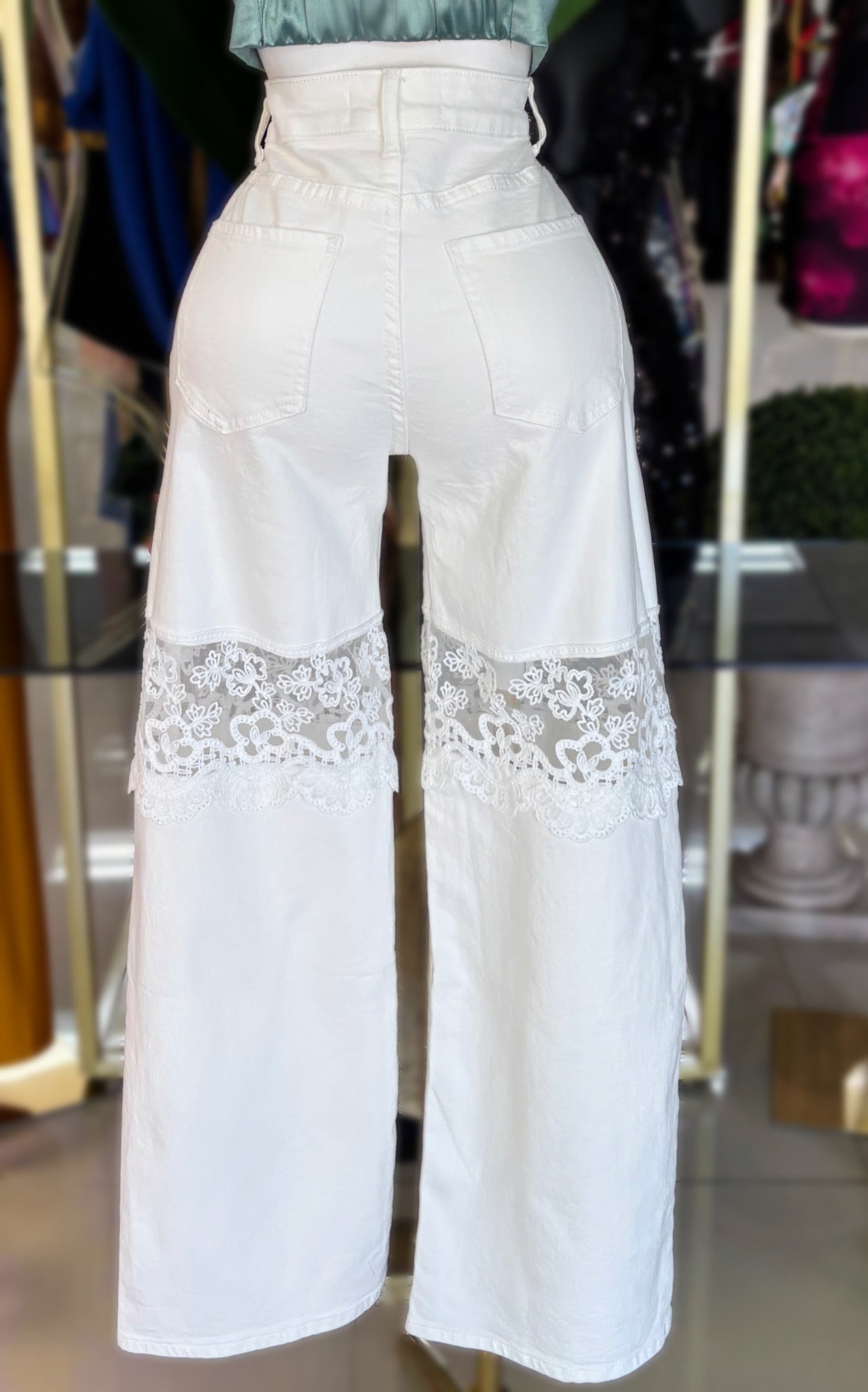 Mikaela White Detail Jeans
