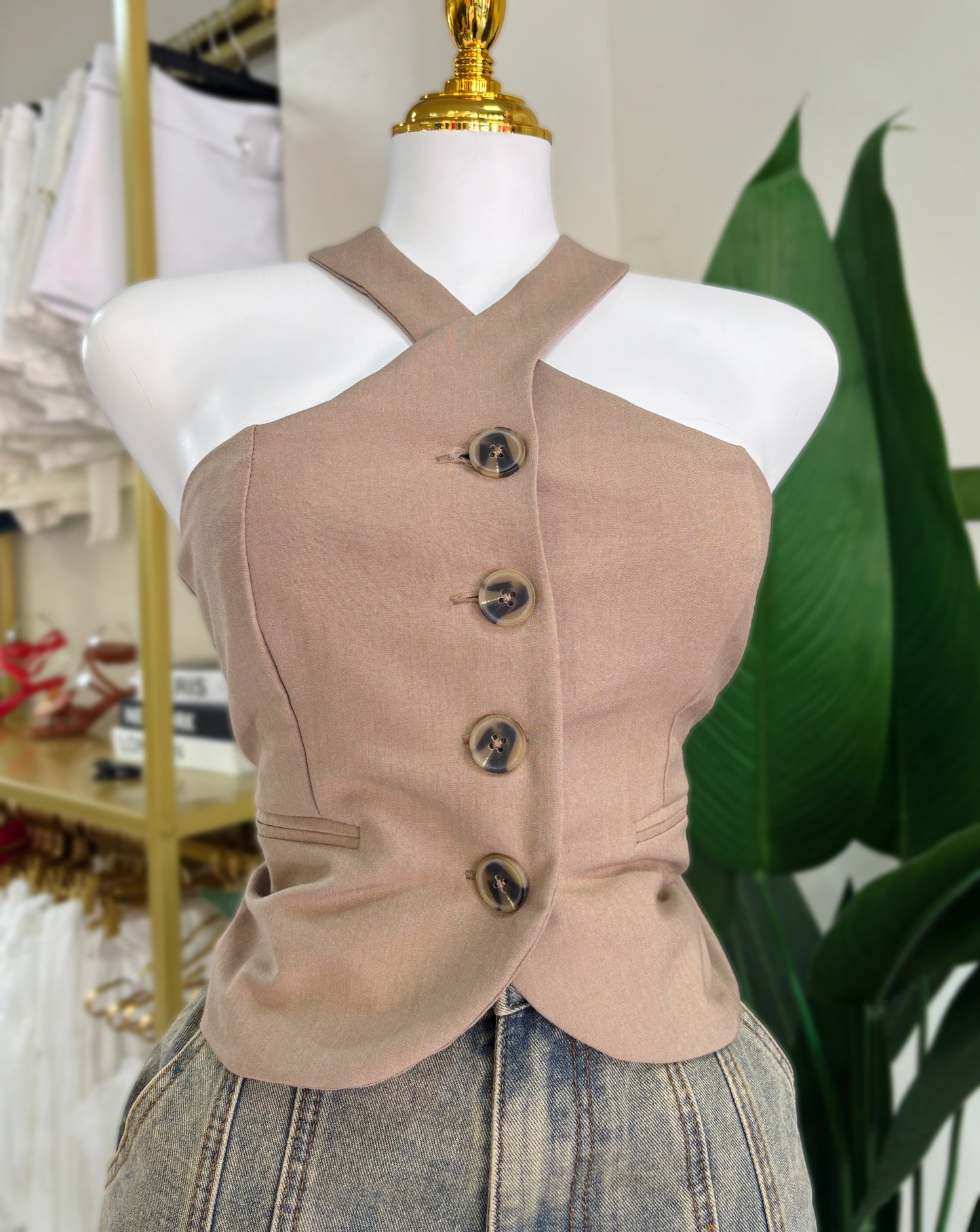 Marlene Halter Vest (2 Colores)