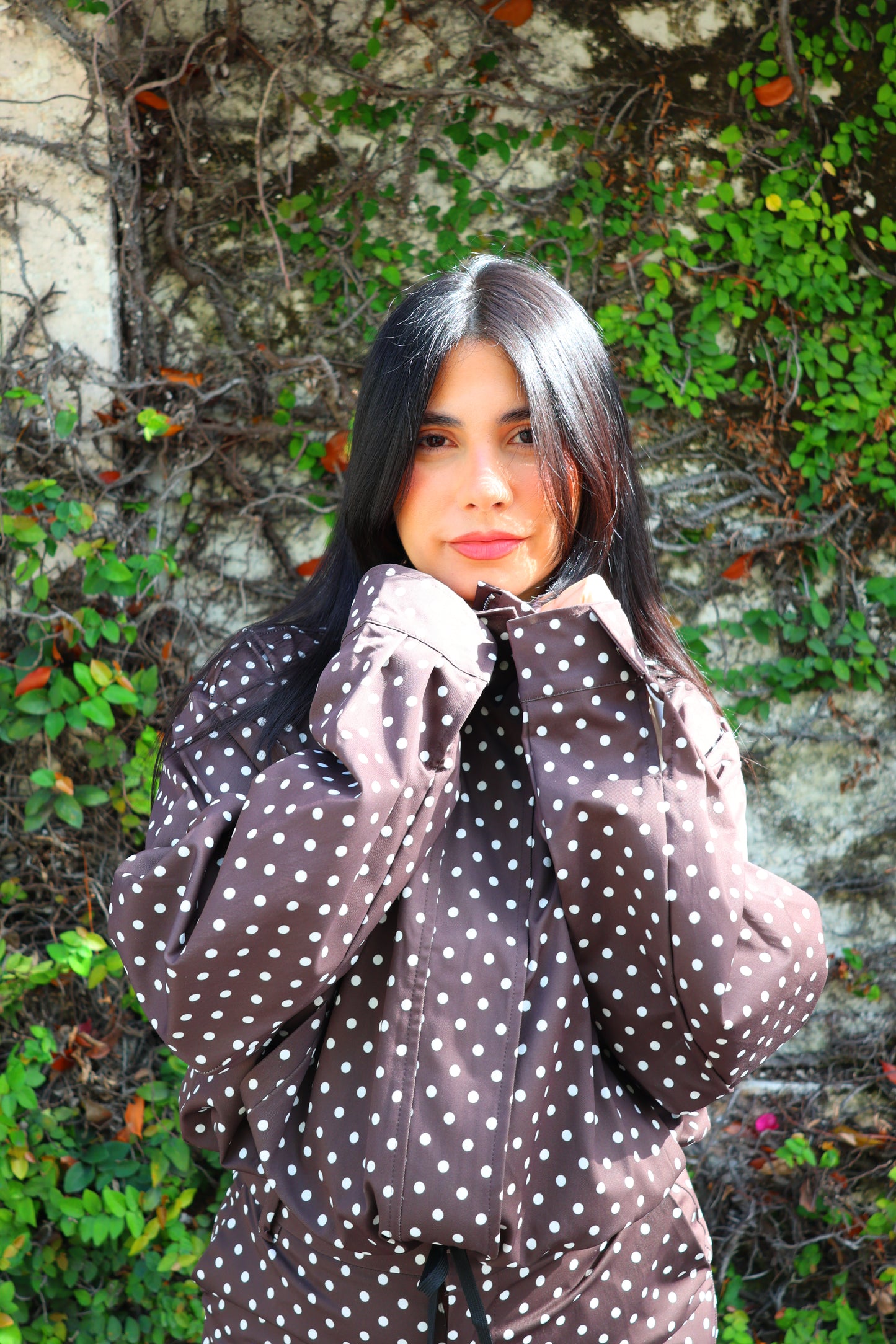 Aurora Polka Jacket Set (Pantalón corre pequeño)