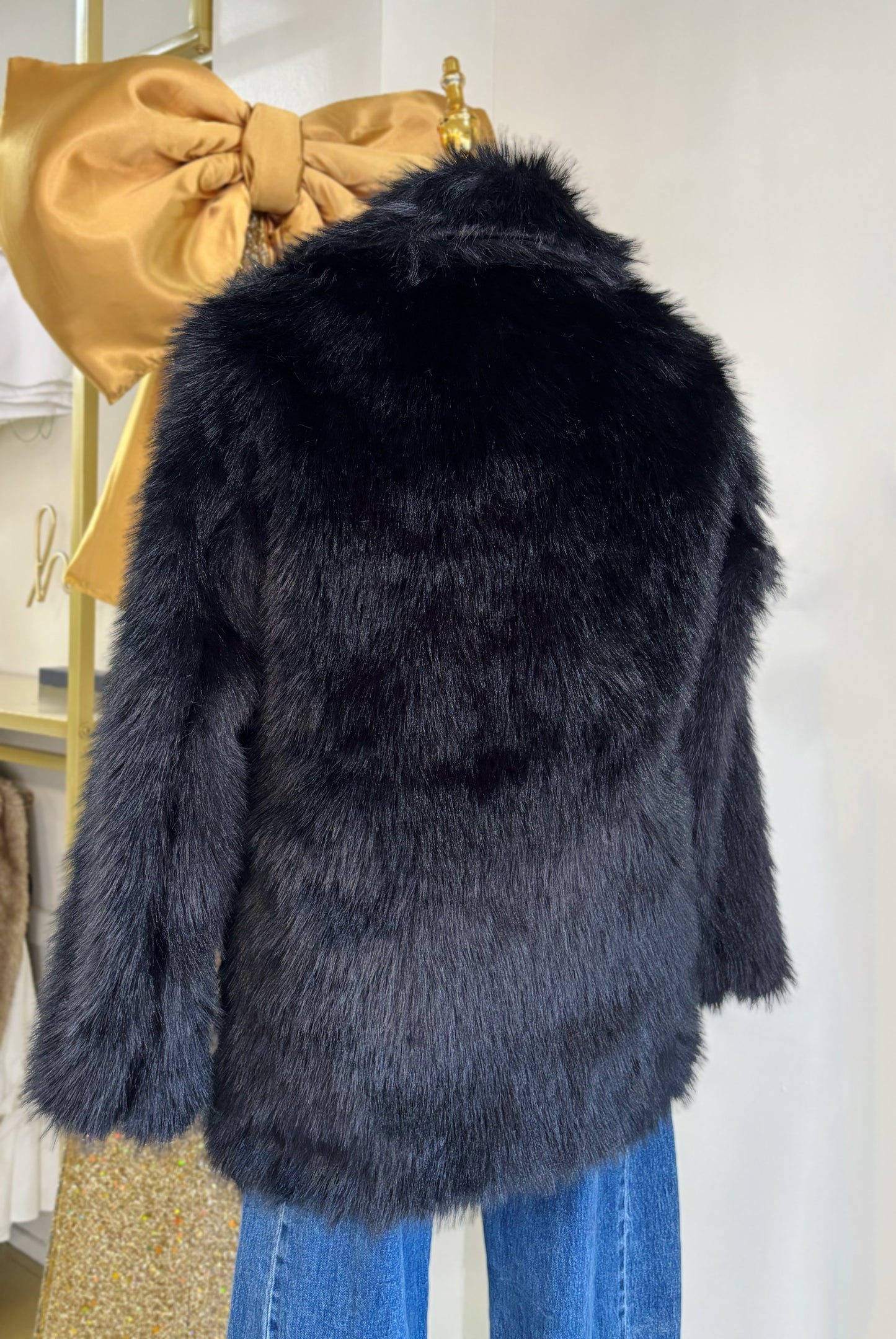 Holanda Black Fur Coat