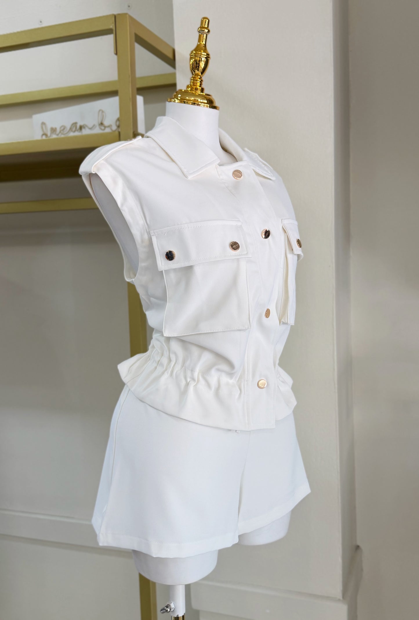 Rita Short Set (White)