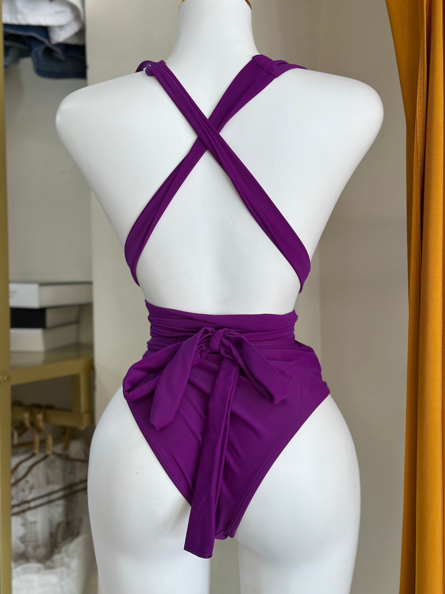 Traje De Baño (Violeta/Fuhsia)