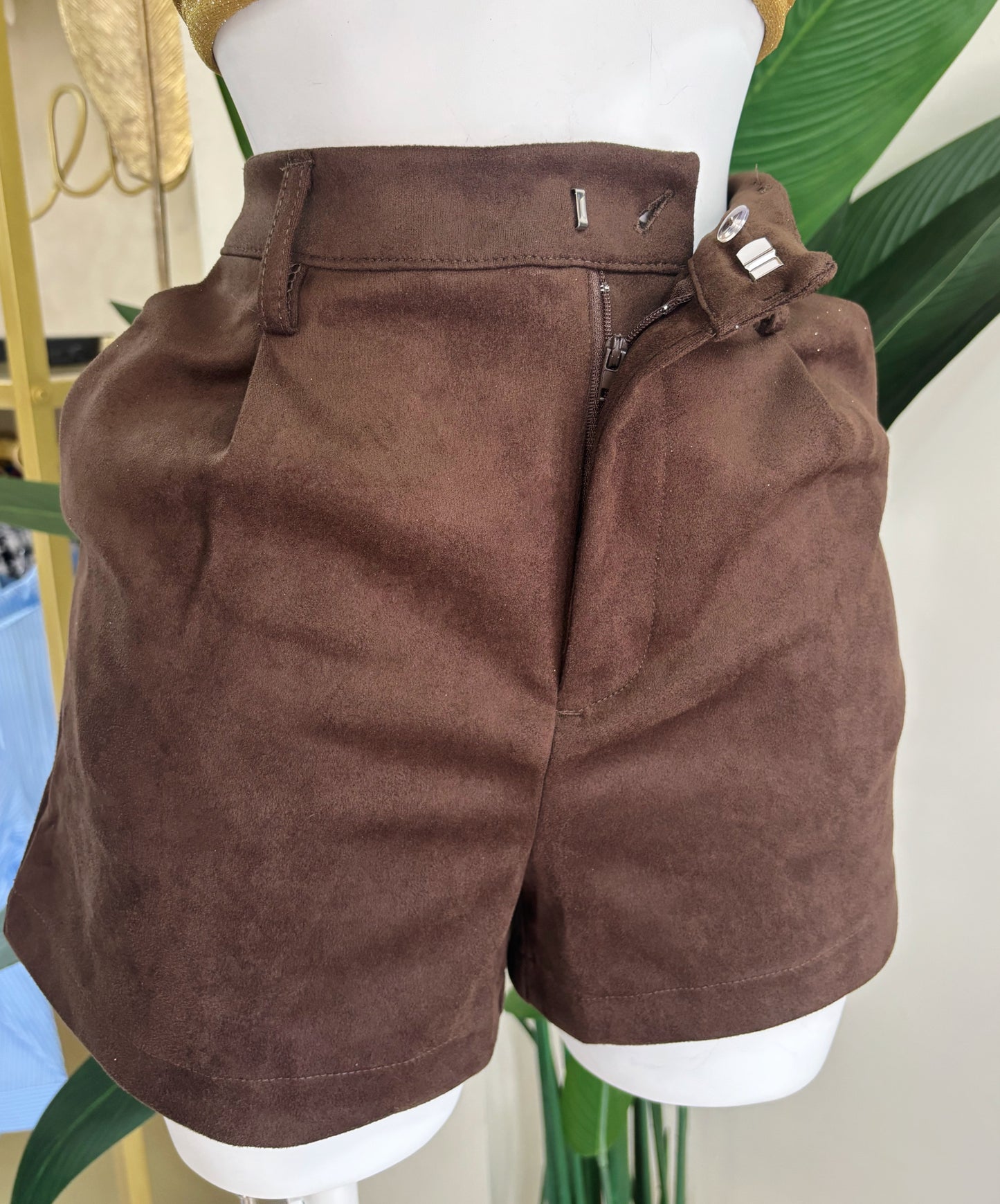 Grecia Suede Short (Marrón)