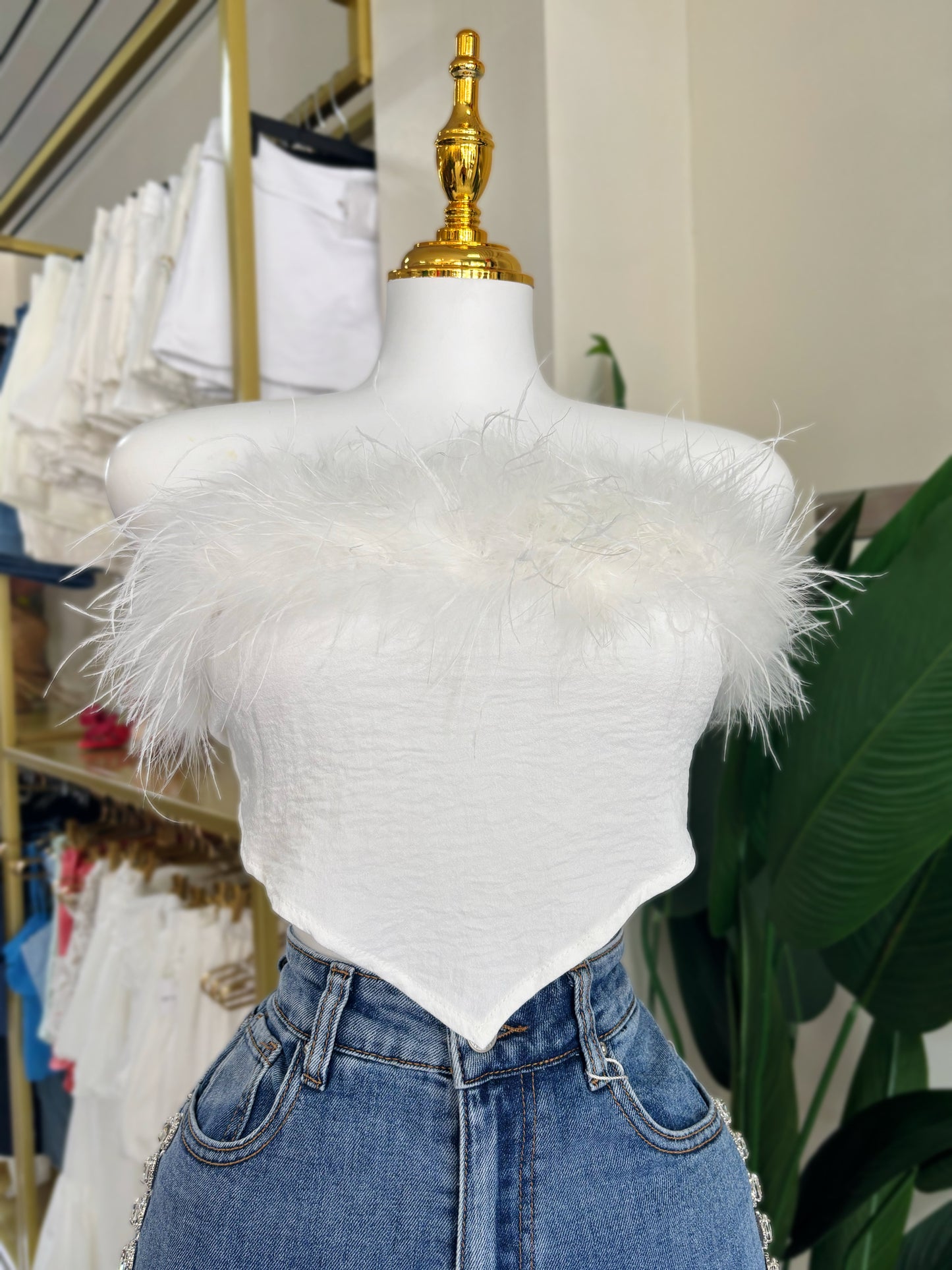 Analia Feather Top
