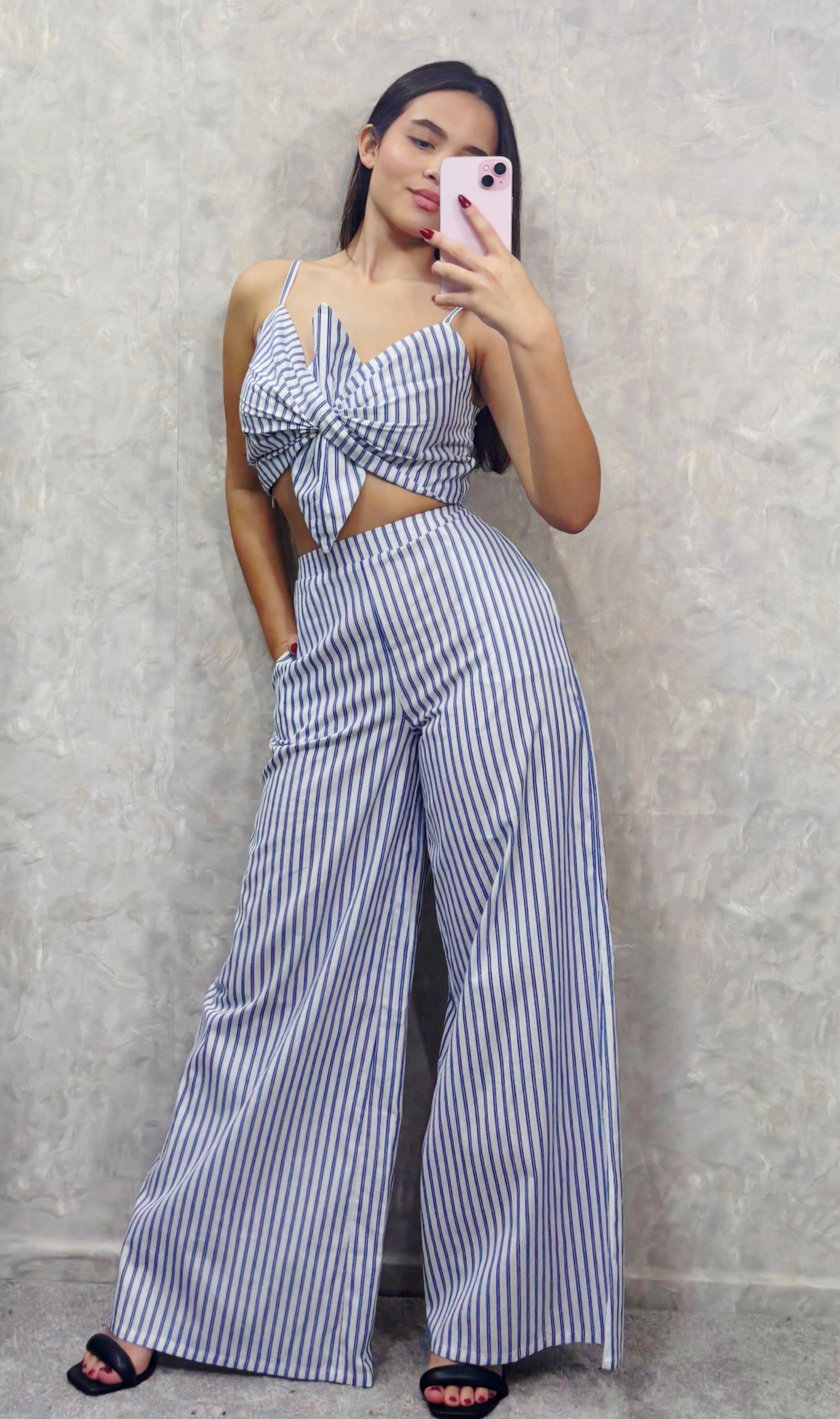 Martina Stripes Pant Set