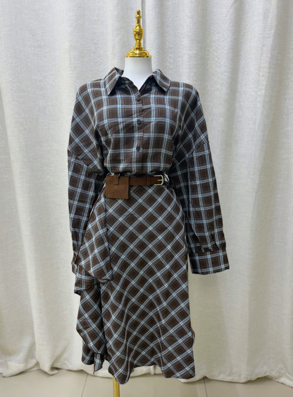 Amika Plaid Skirt Set