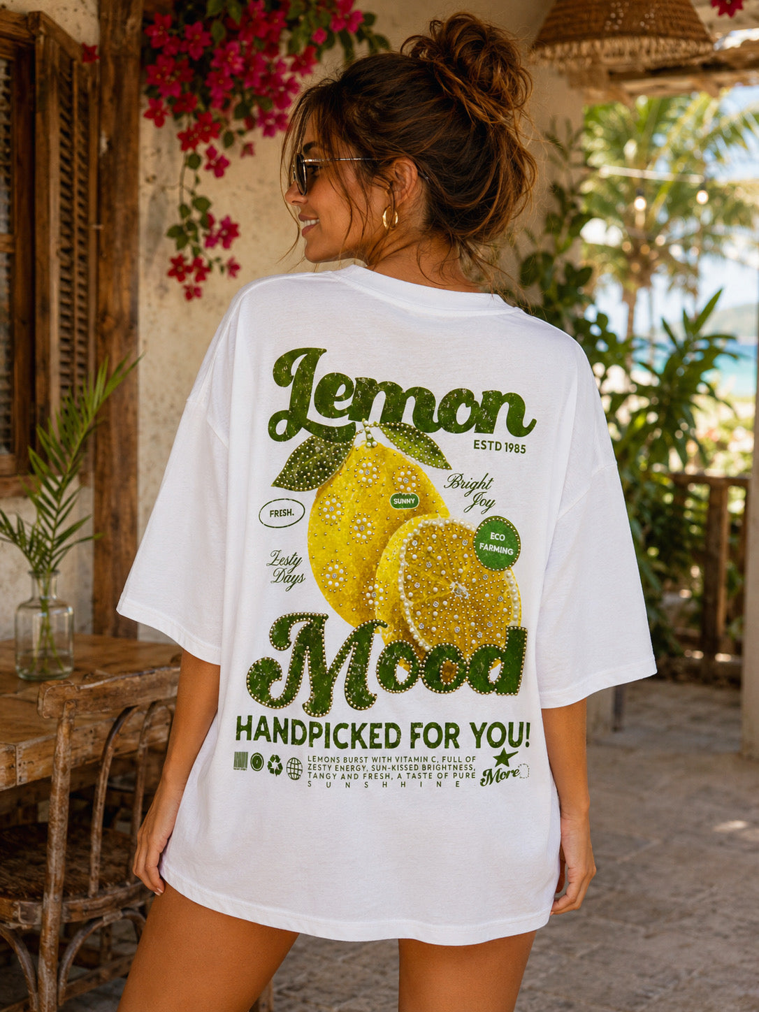 Lemon Mood Over Size Tee (ONE SIZE)