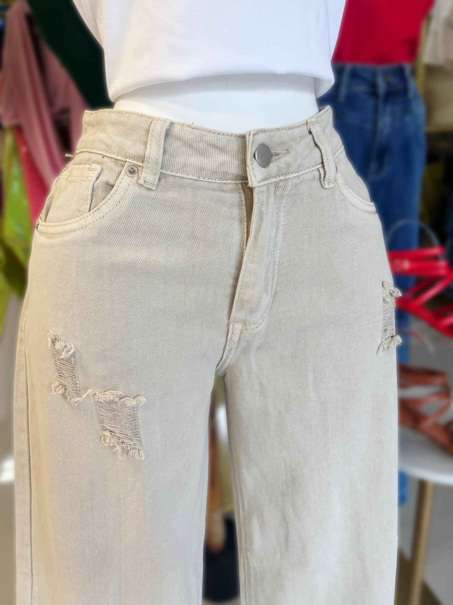 Aimar Low Rise Wide Leg Jeans