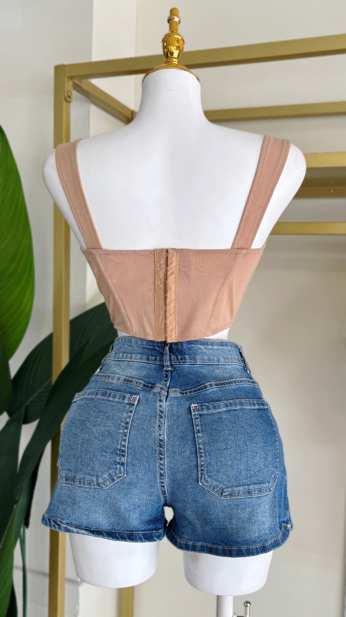 Sofia Denim Skort (Dark Blue)