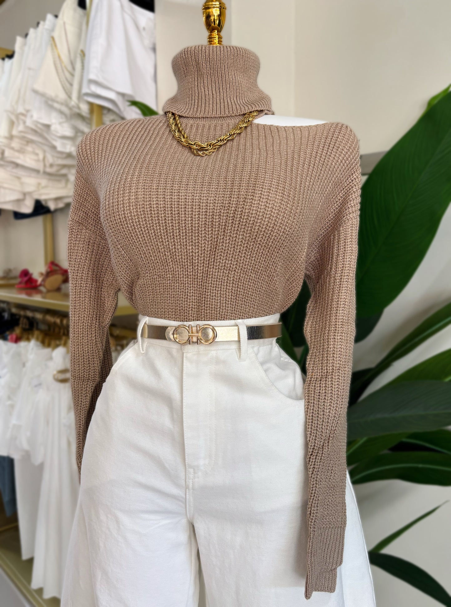 Bianca Sweater (Negro/Ivory/Mocha)