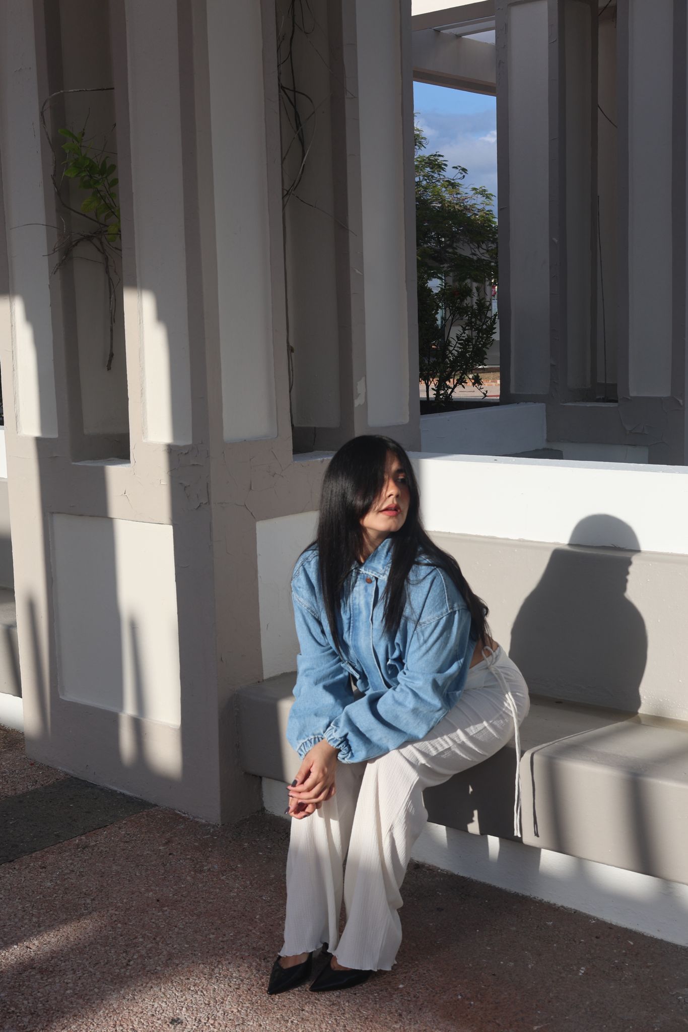 Rebecca Denim Jacket (Mid Blue)