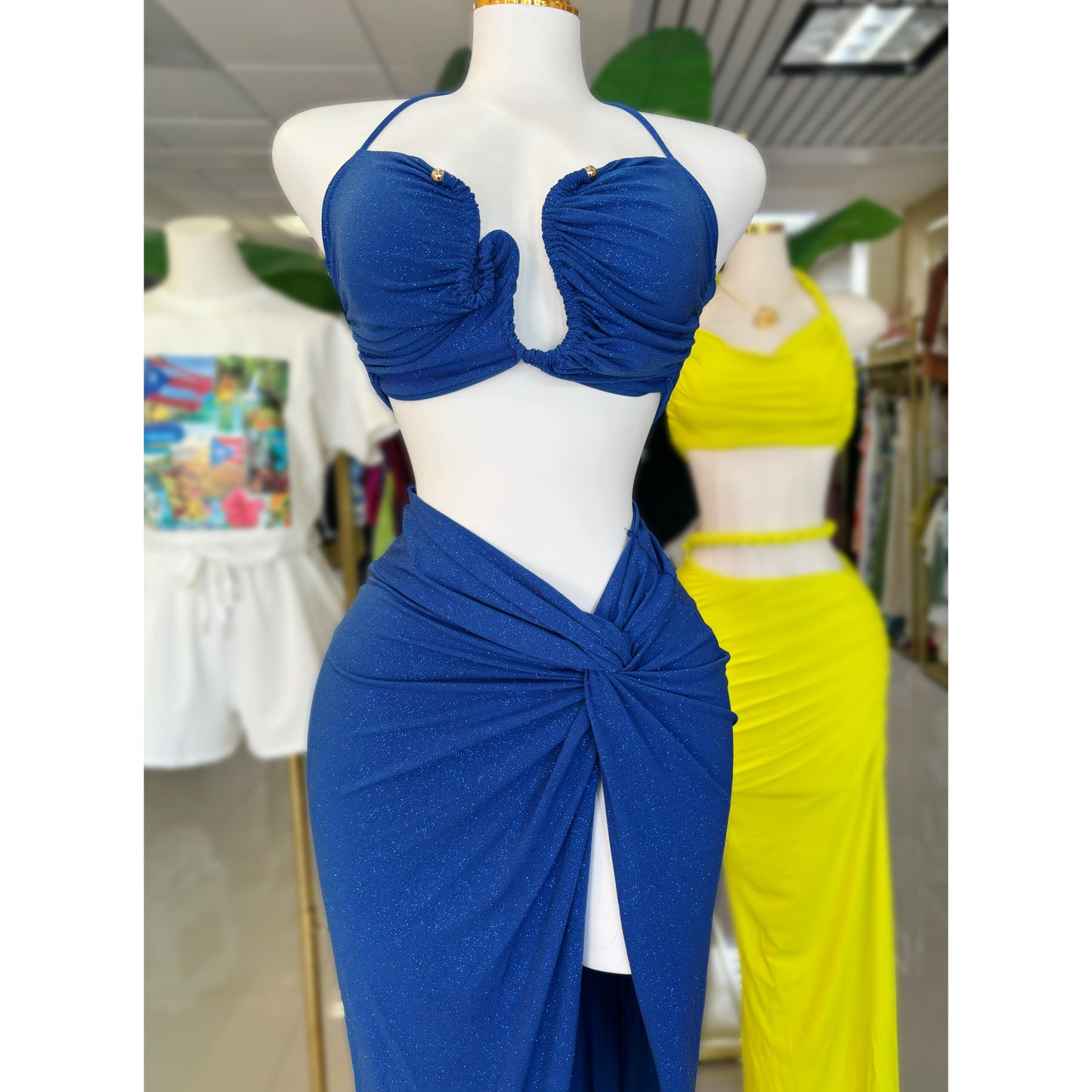 Aura Royal Skirt Set