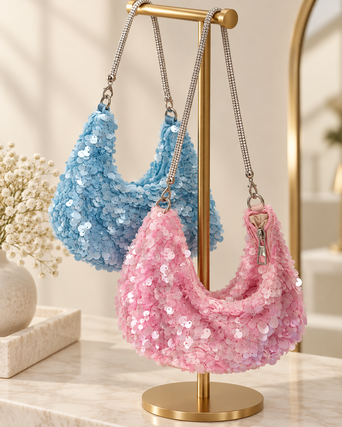 Pía Sequin Handbag