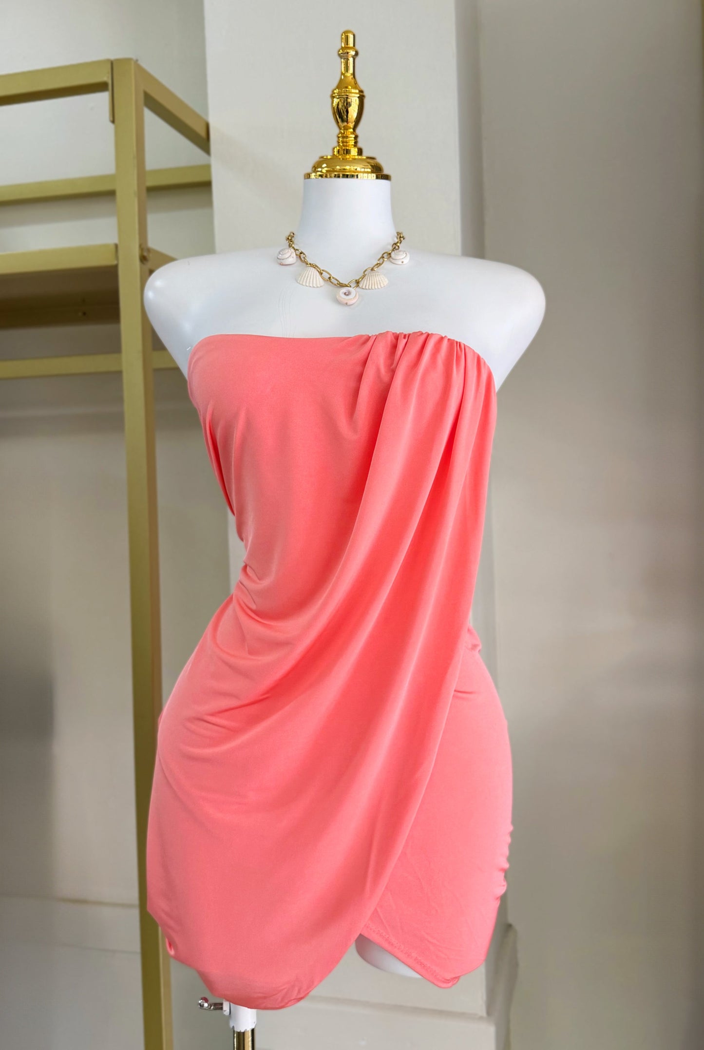 Isla Sunset Draped Dress