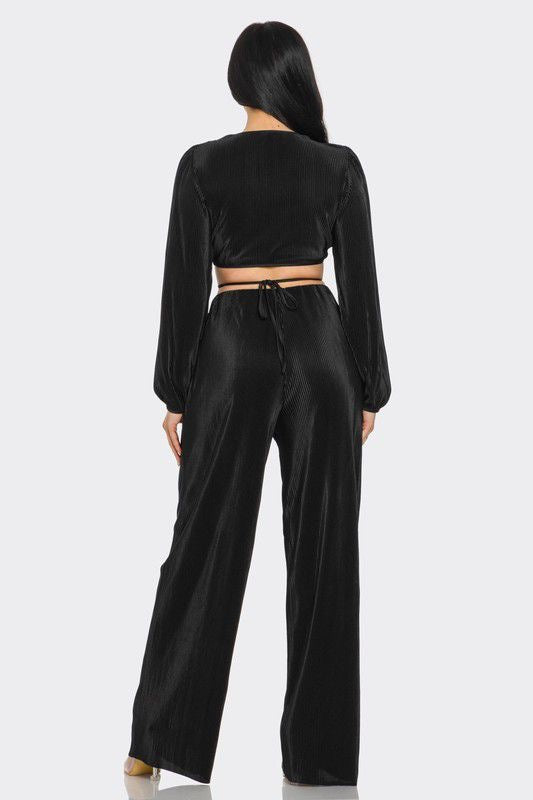 Hanna Plisse Pant Set