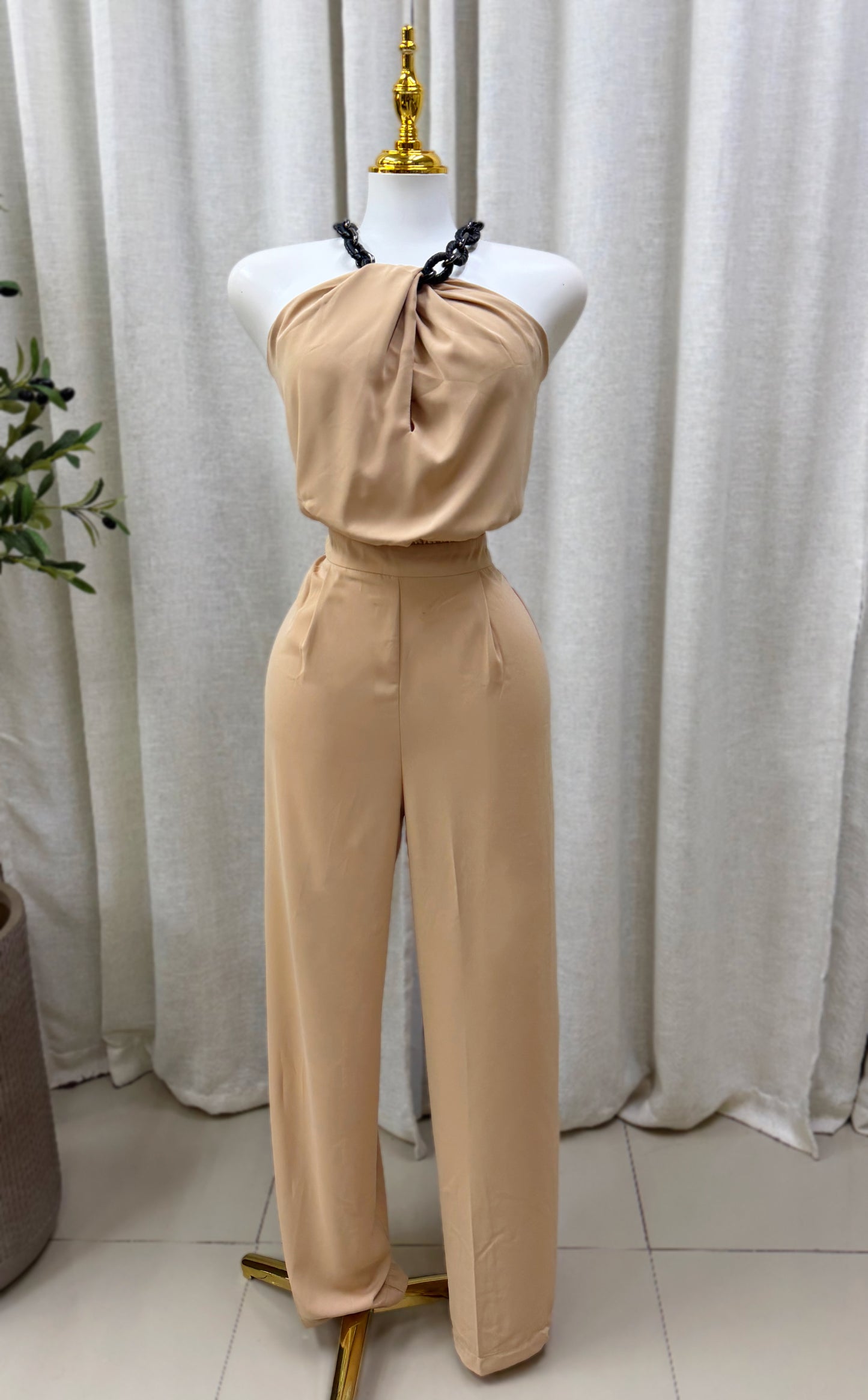 Elisa Neck Detail Jumpsuit