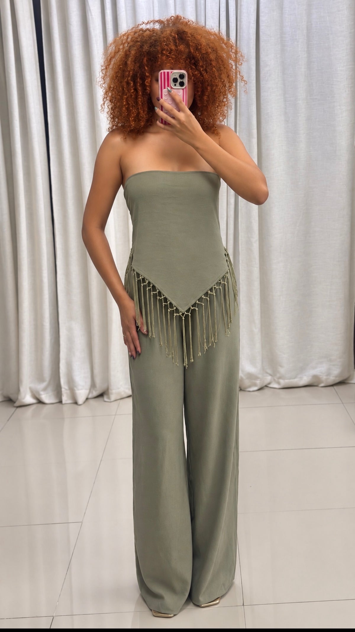 Savannah Pant Set (Light Khaki)