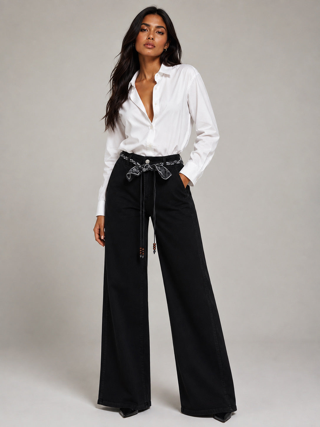 Juliana Belt Jean (Black)