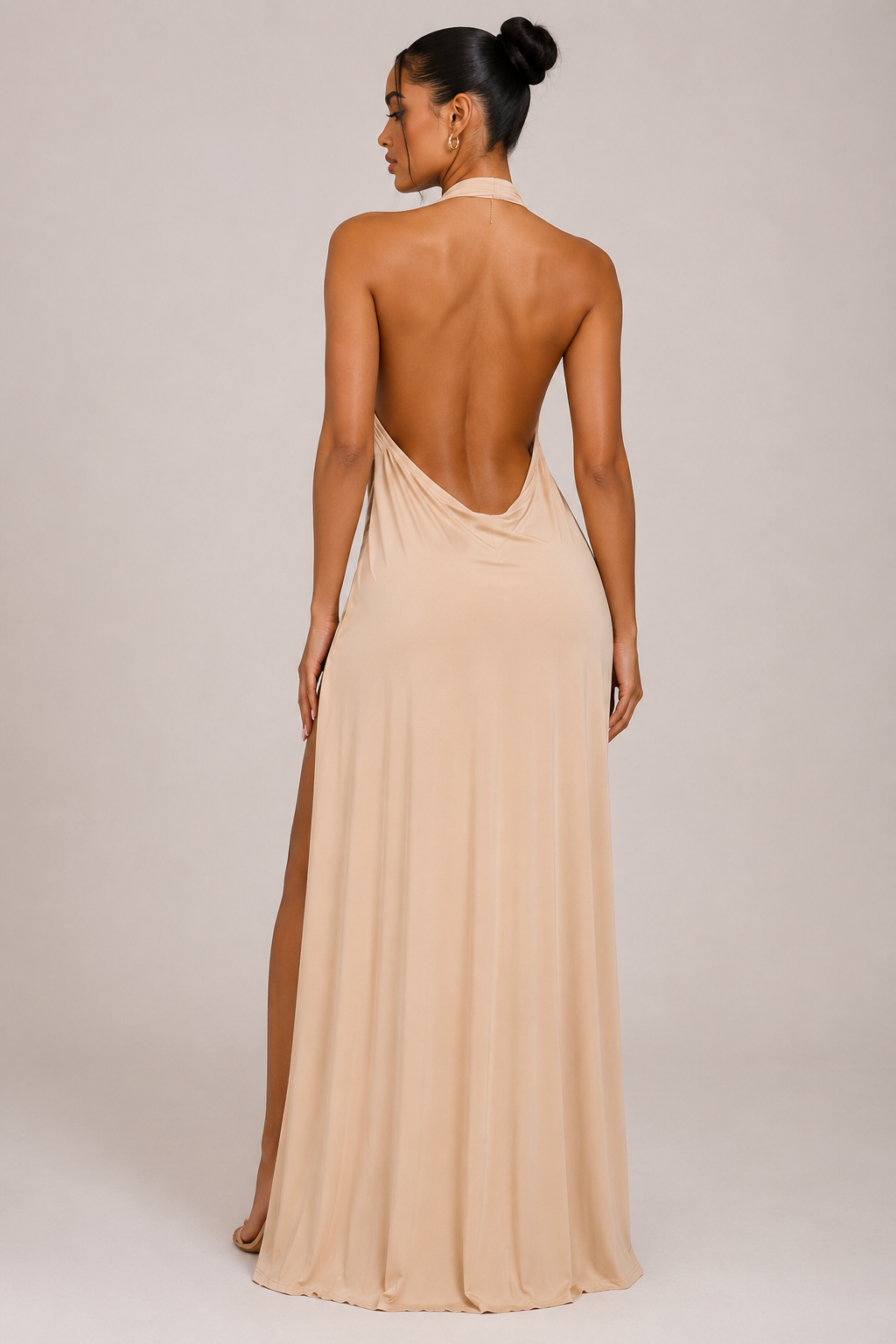 Zahara Goddes Maxi Dress (Beige)