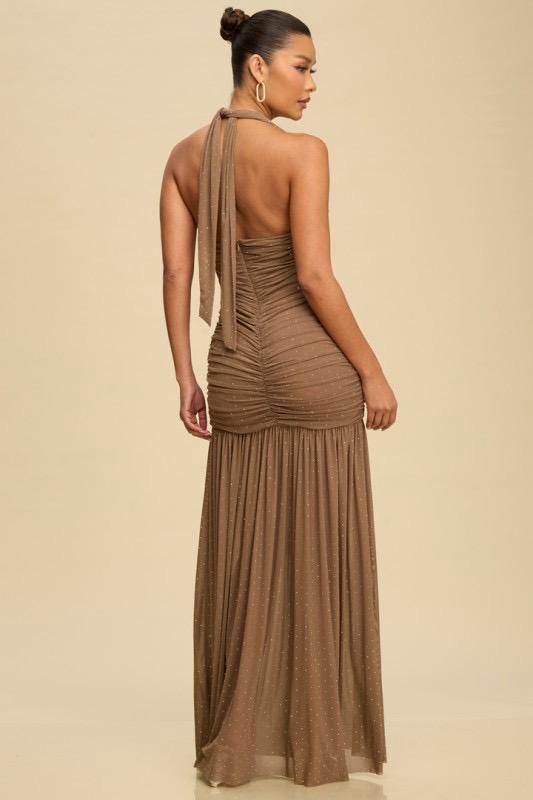 Ainoha Mocha Maxi Dress
