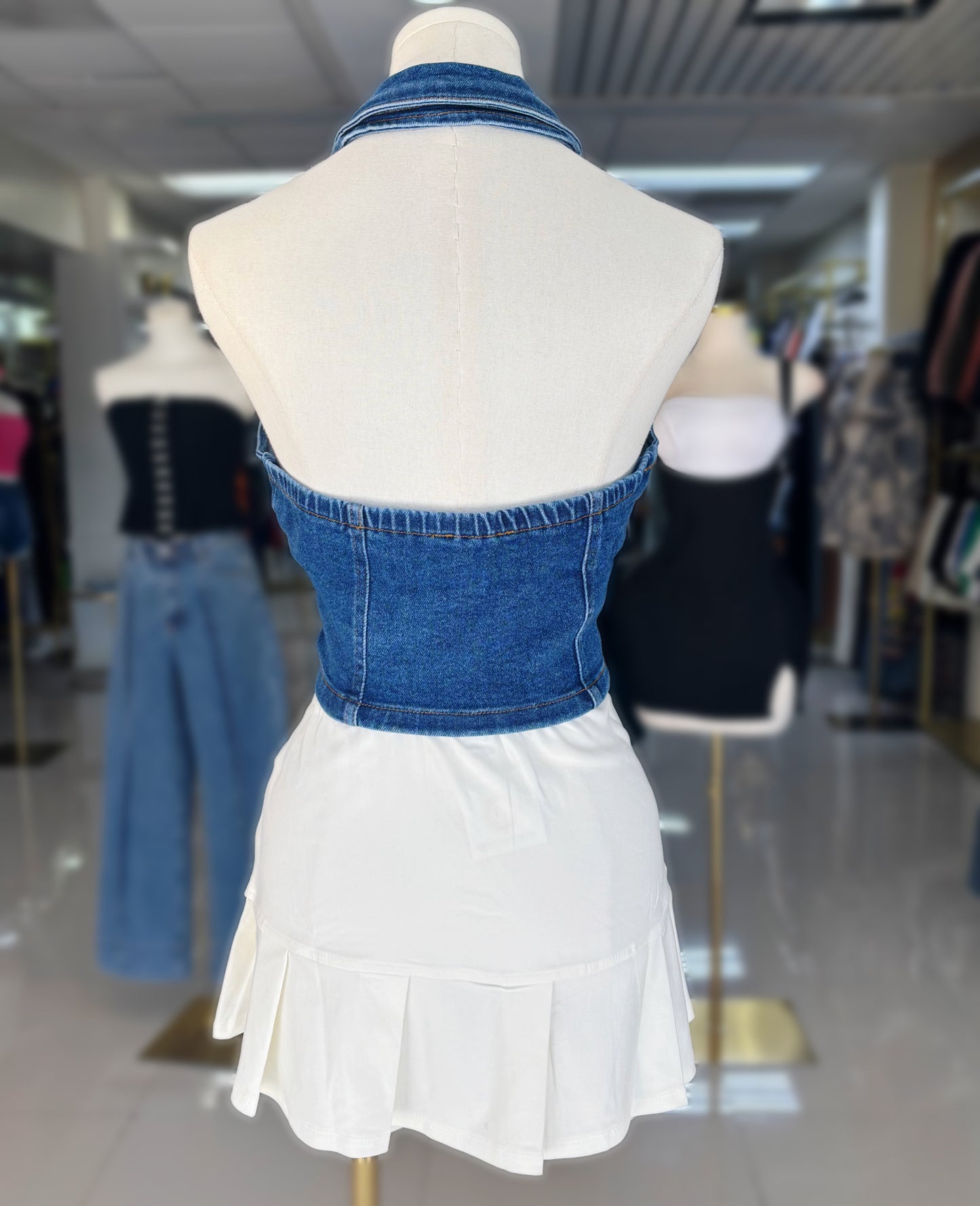 Karola Denim Top