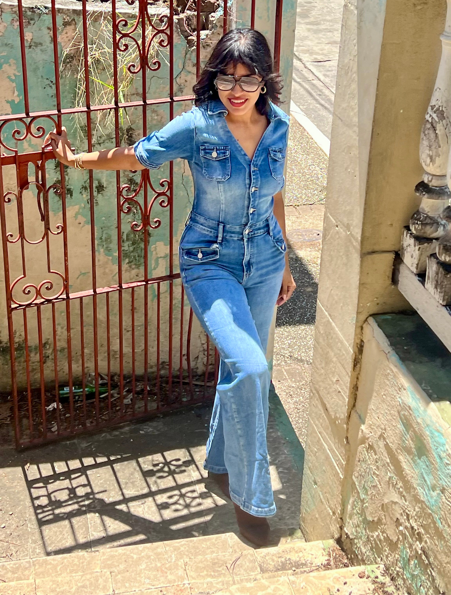 Karla Denim Jumpsuit