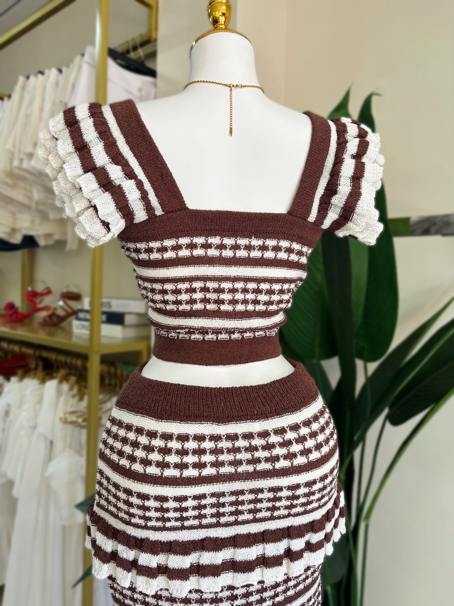 Zoe Crochet Skirt Set