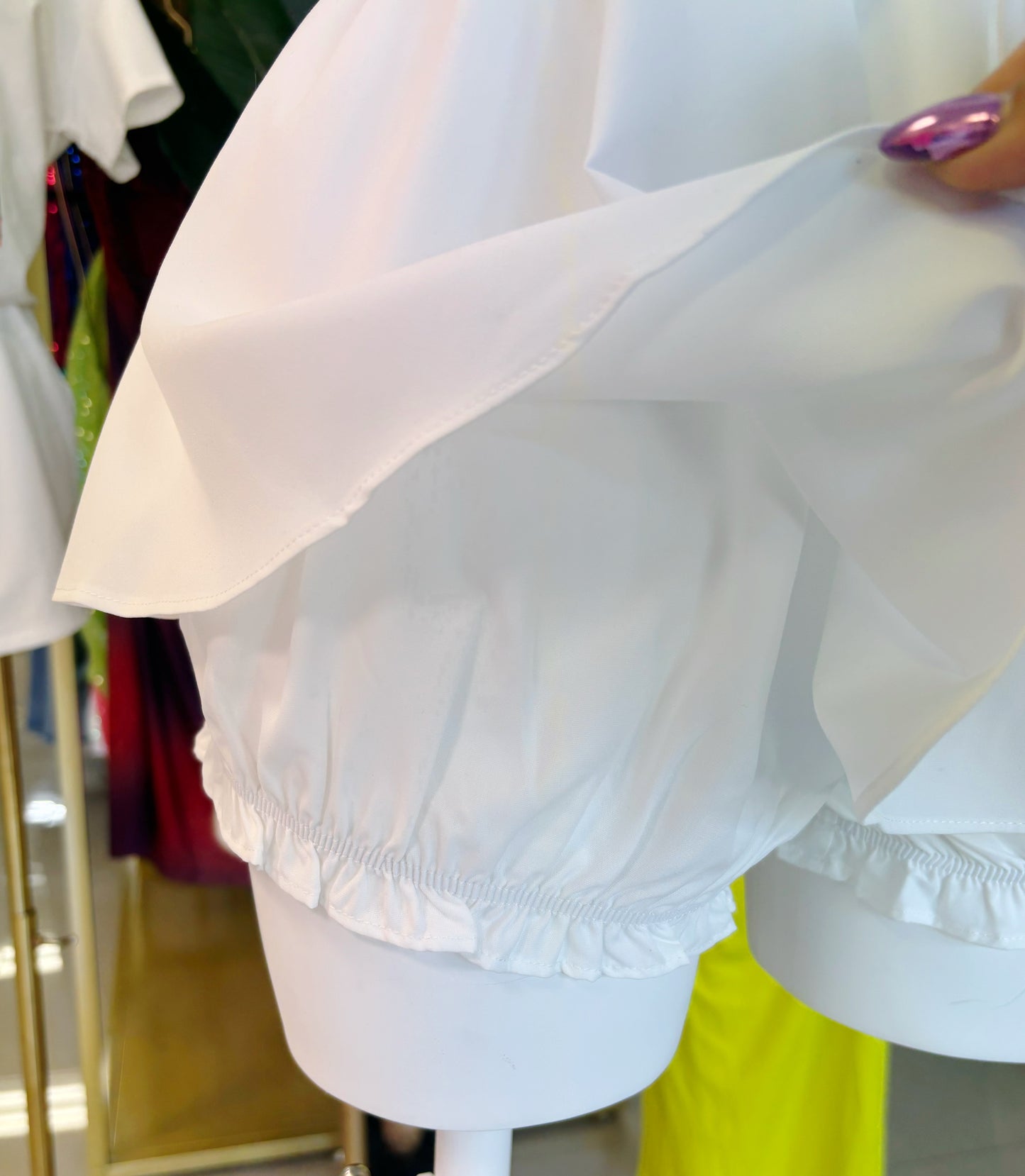 Kamelia White Skirt Set