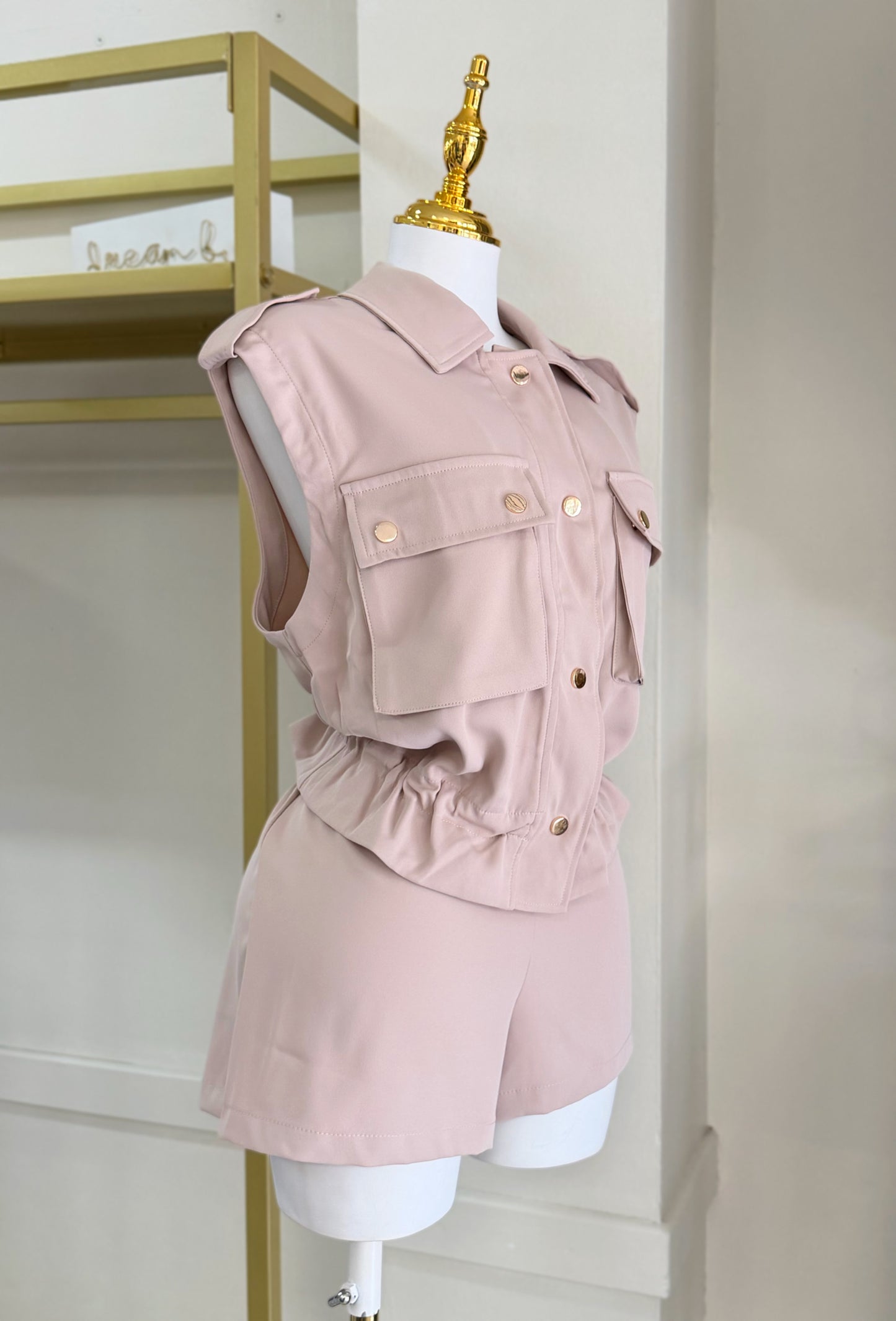 Rita Short Set (Beige)