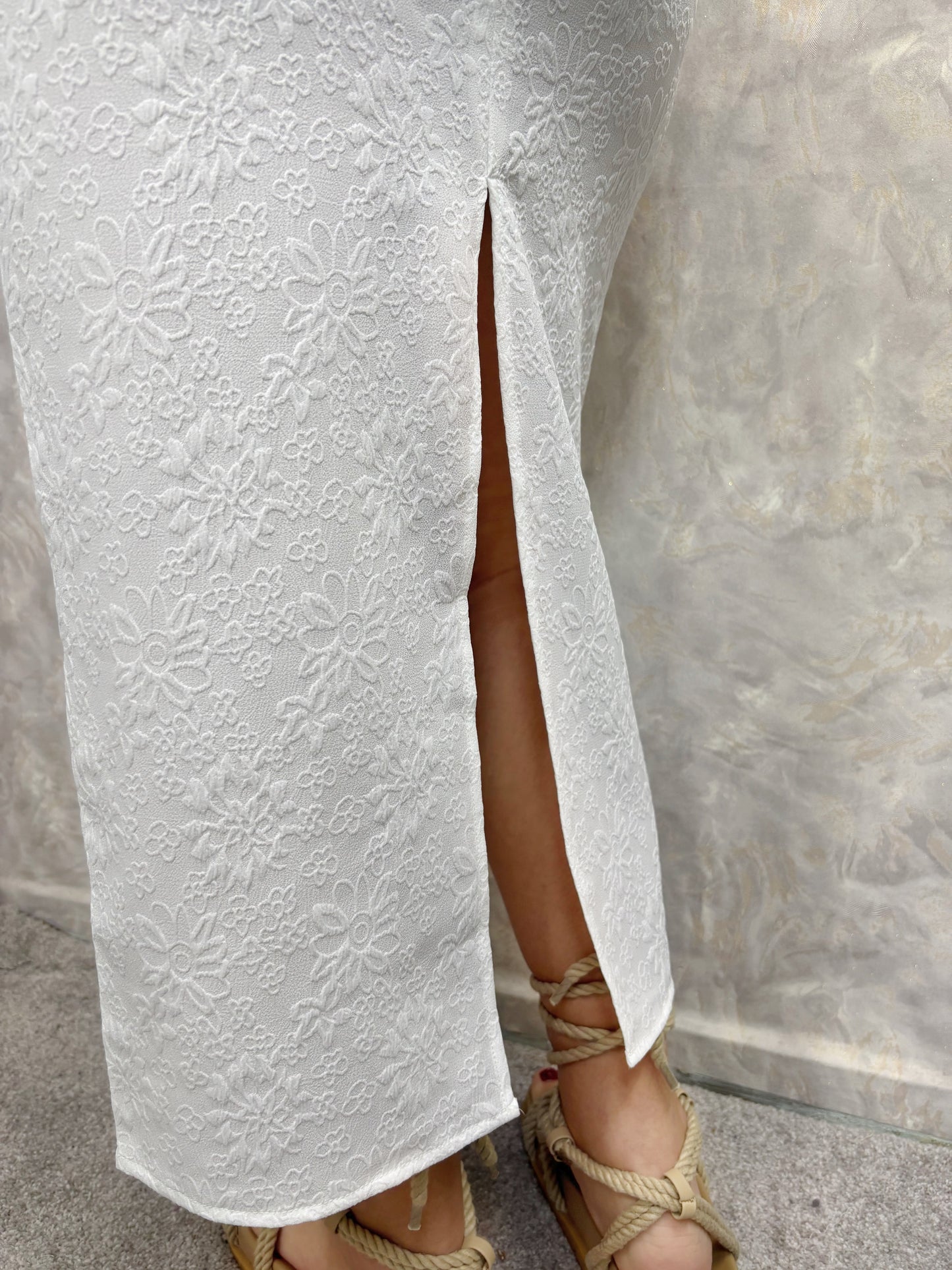 Mikaela White Skirt Set