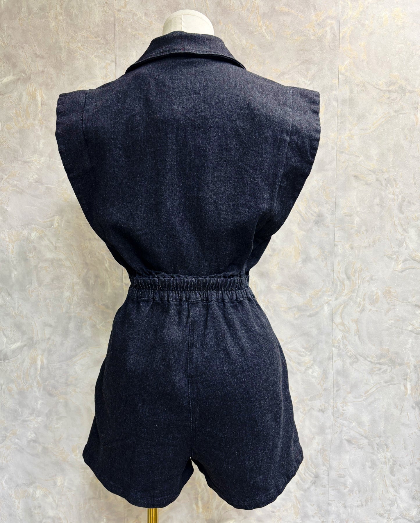 Paulette Denim Romper