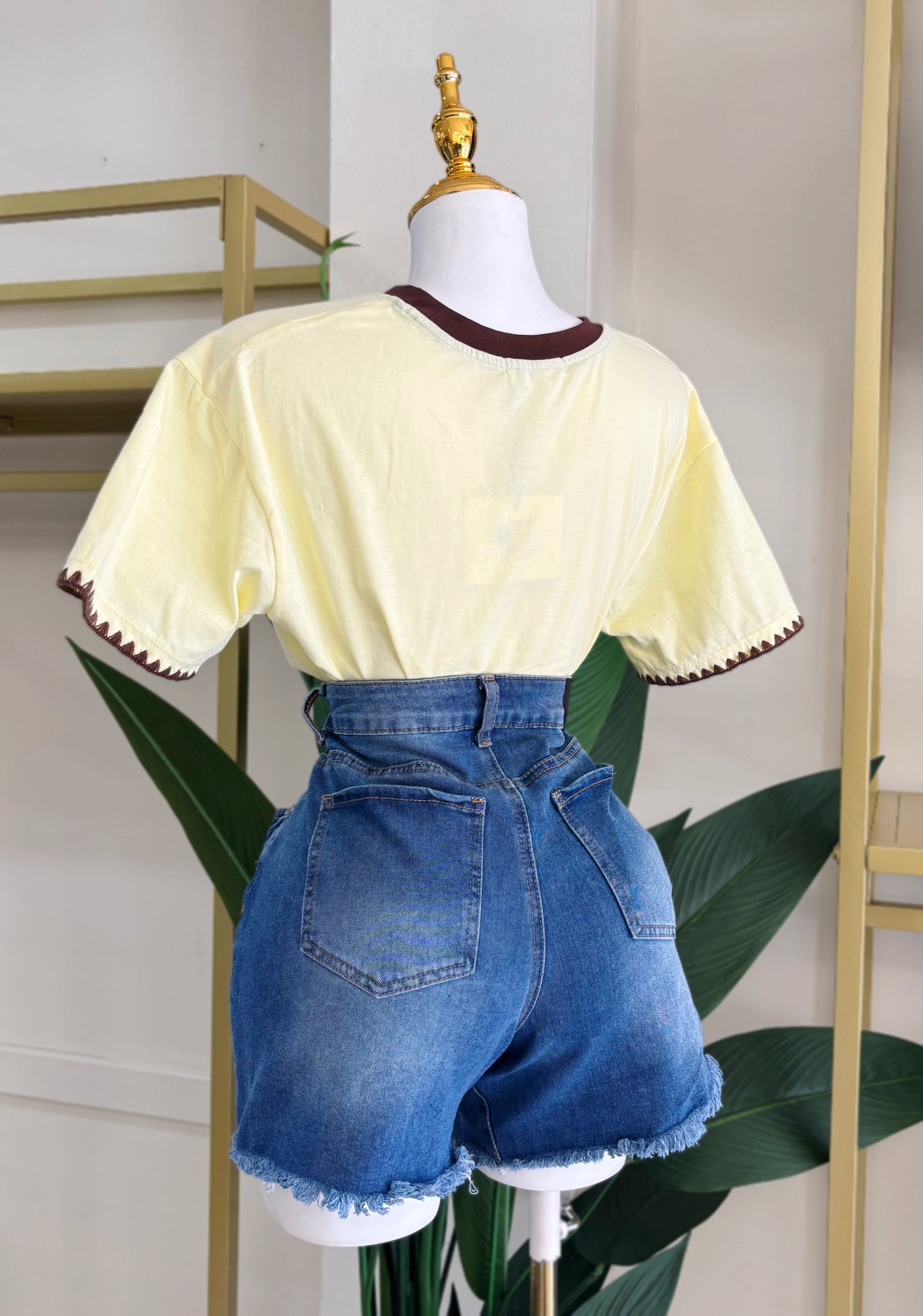Alissa Denim Short (No stretch)