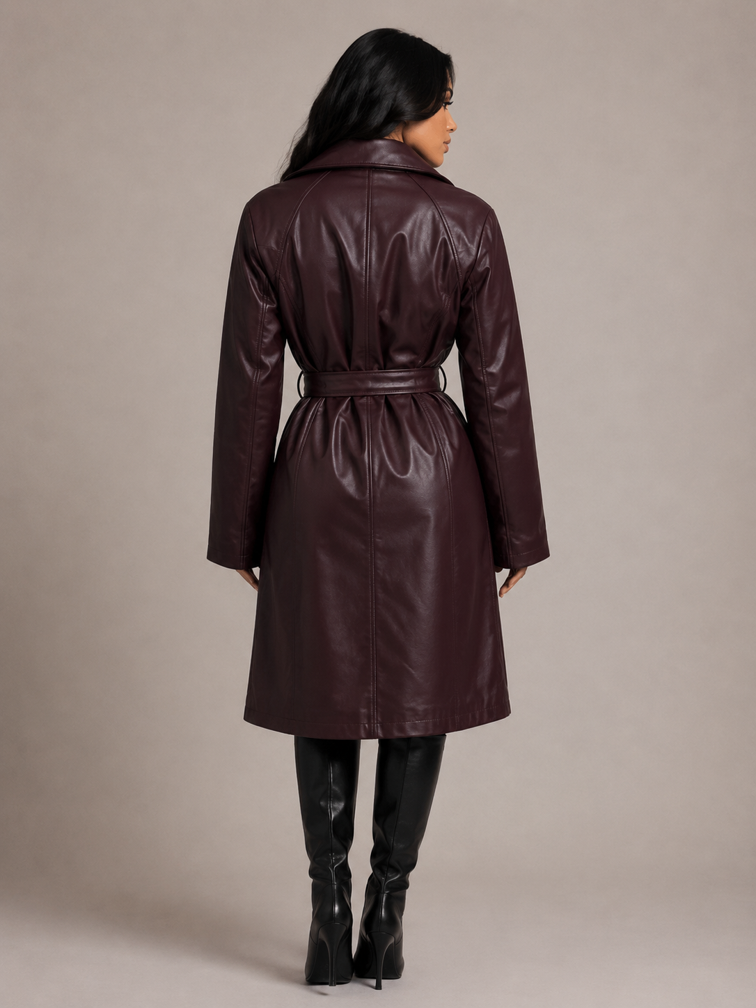 Merlot Trench Coat