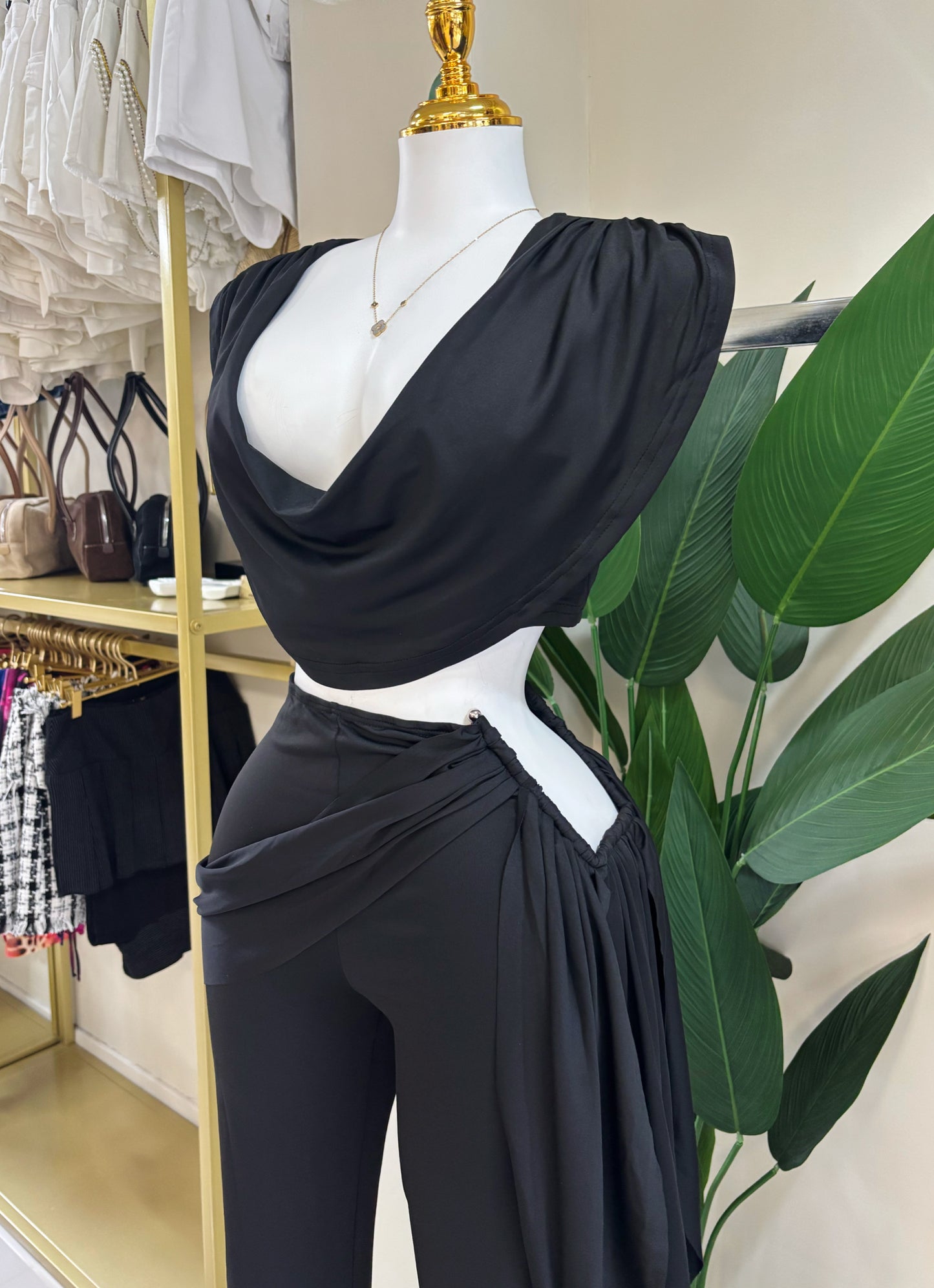 Amelia Pant Set (Black)