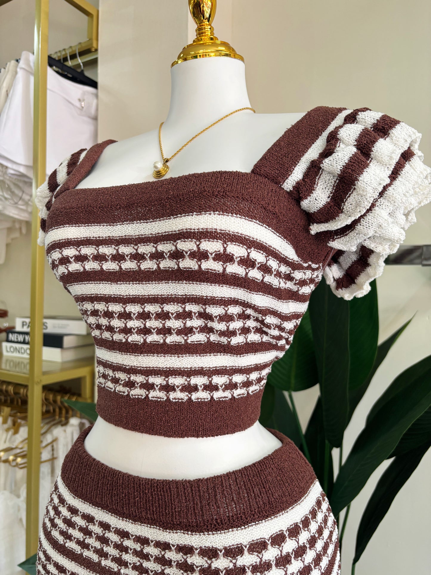 Zoe Crochet Skirt Set