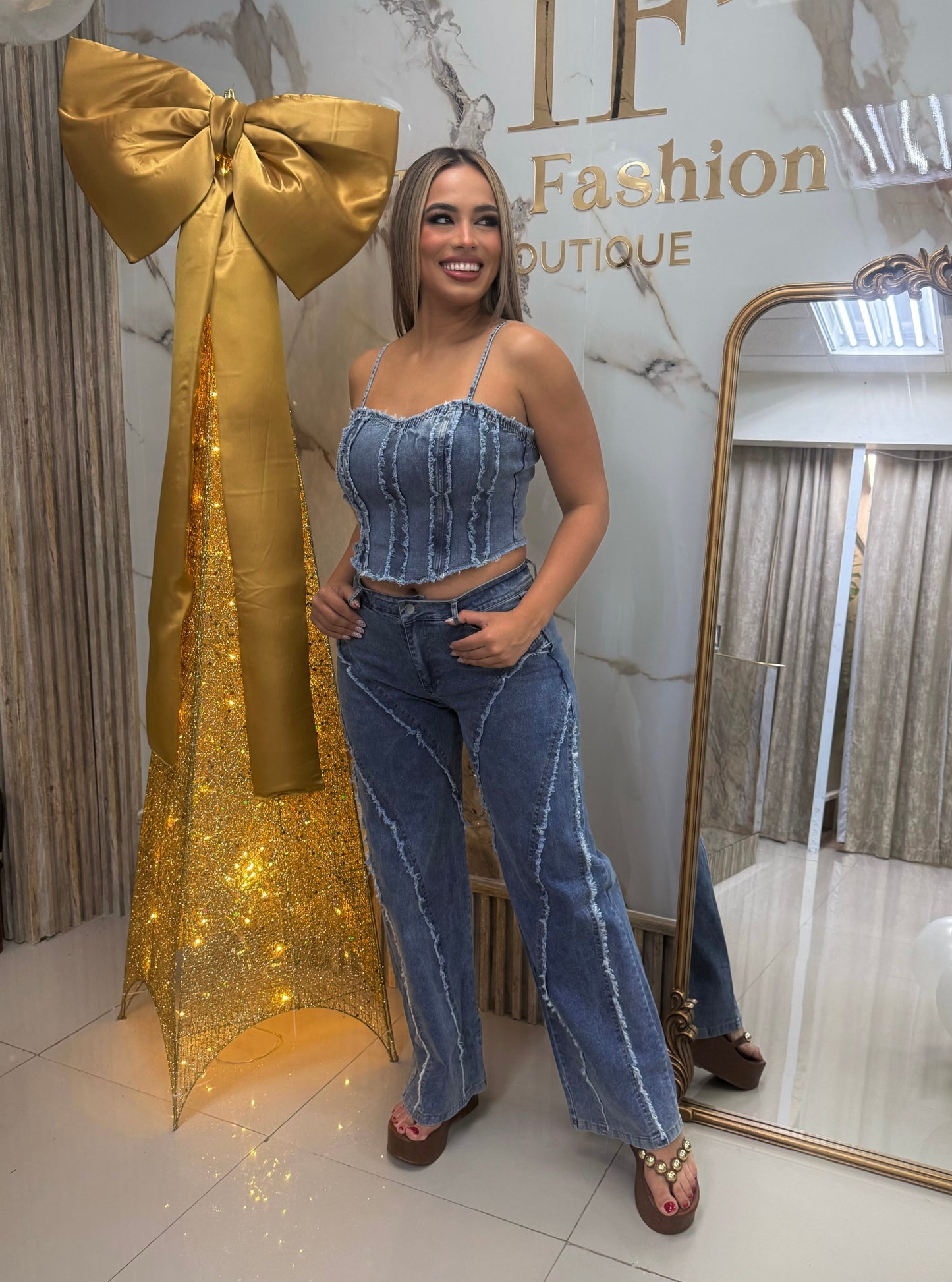 Elena Denim Set