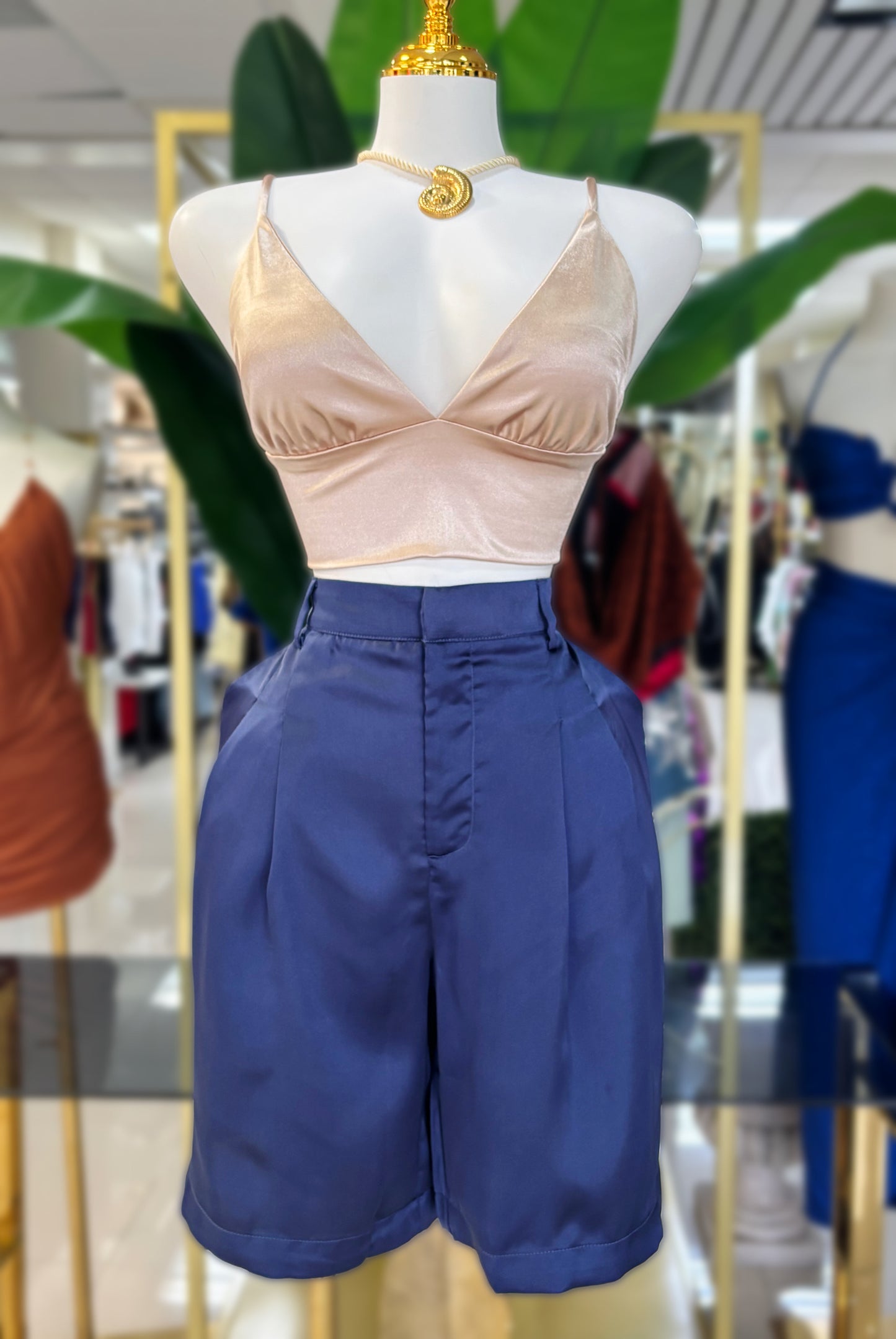 Zoé Satin Bermuda (3 Colores)