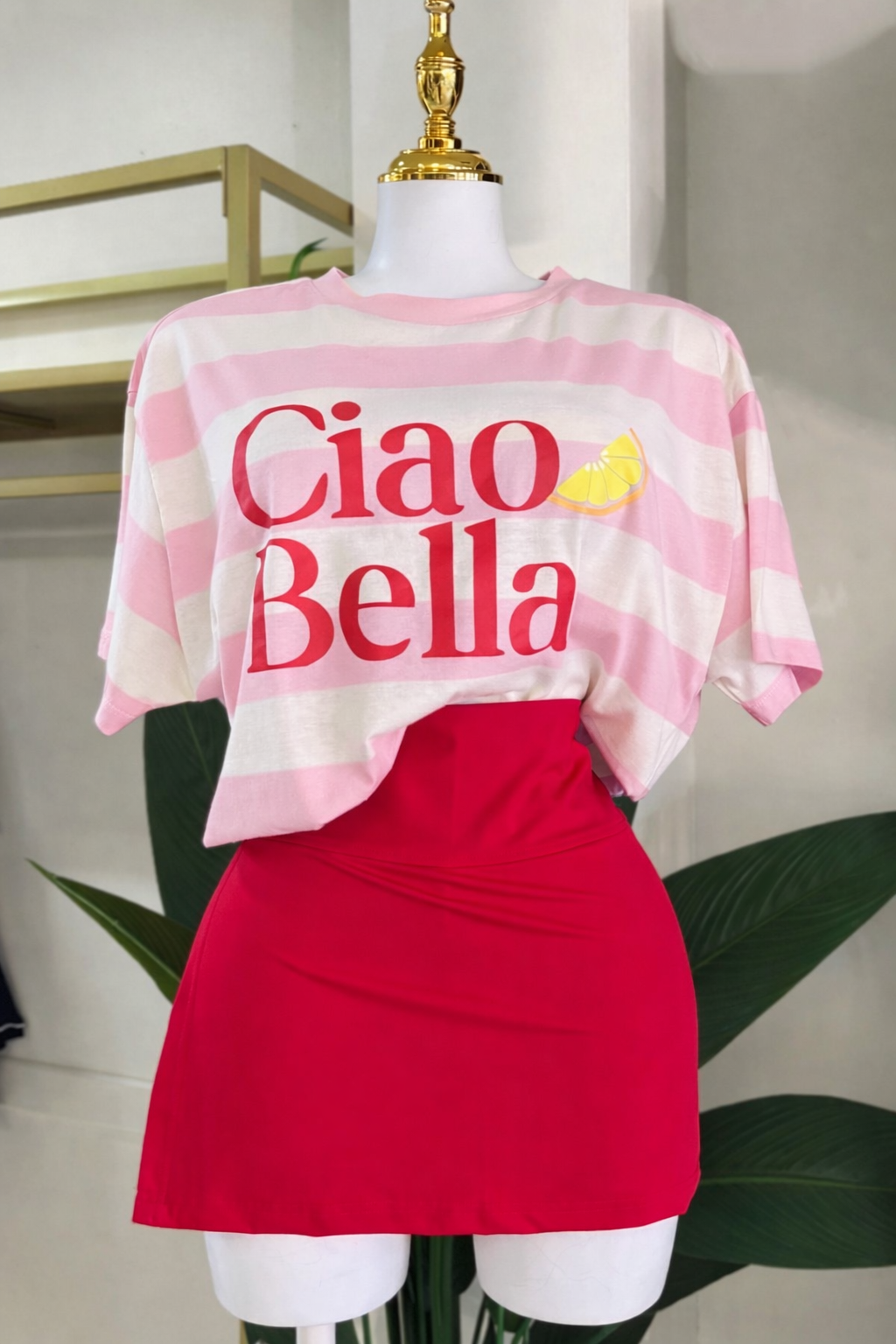 Ciao Bella Over Size Tshirt (Pink)