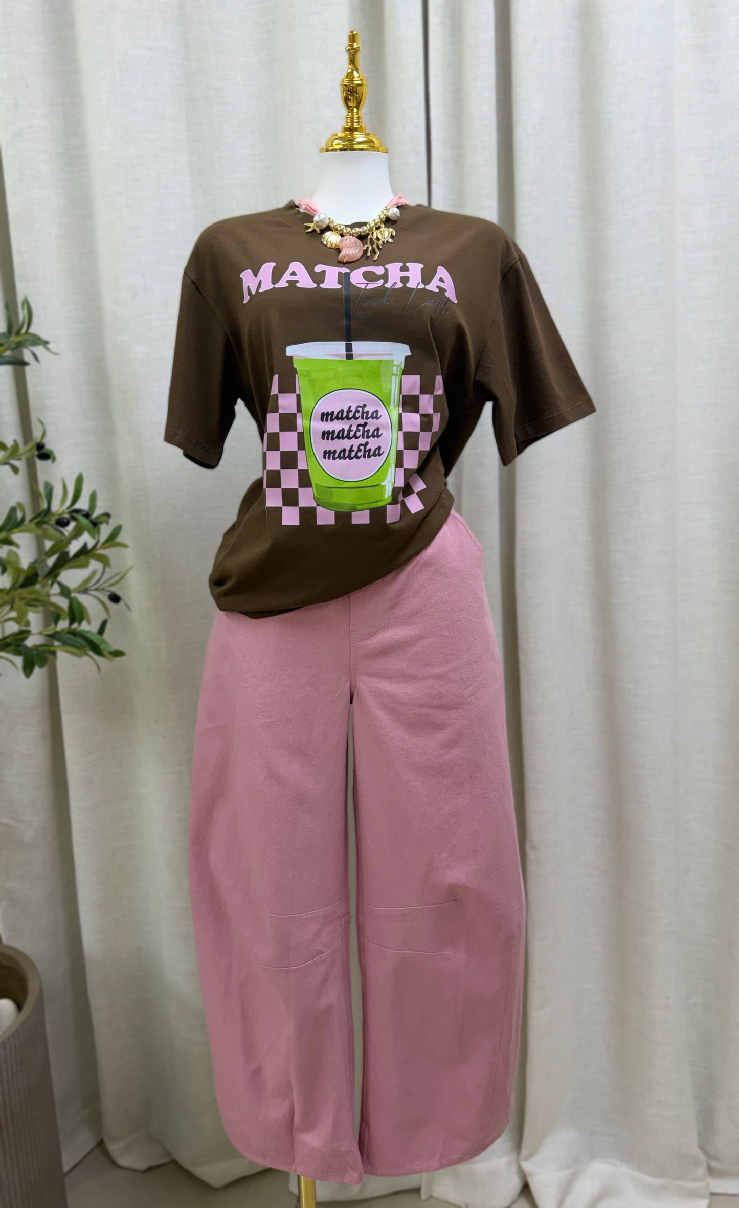Cloud Barrel Pants (Pink)