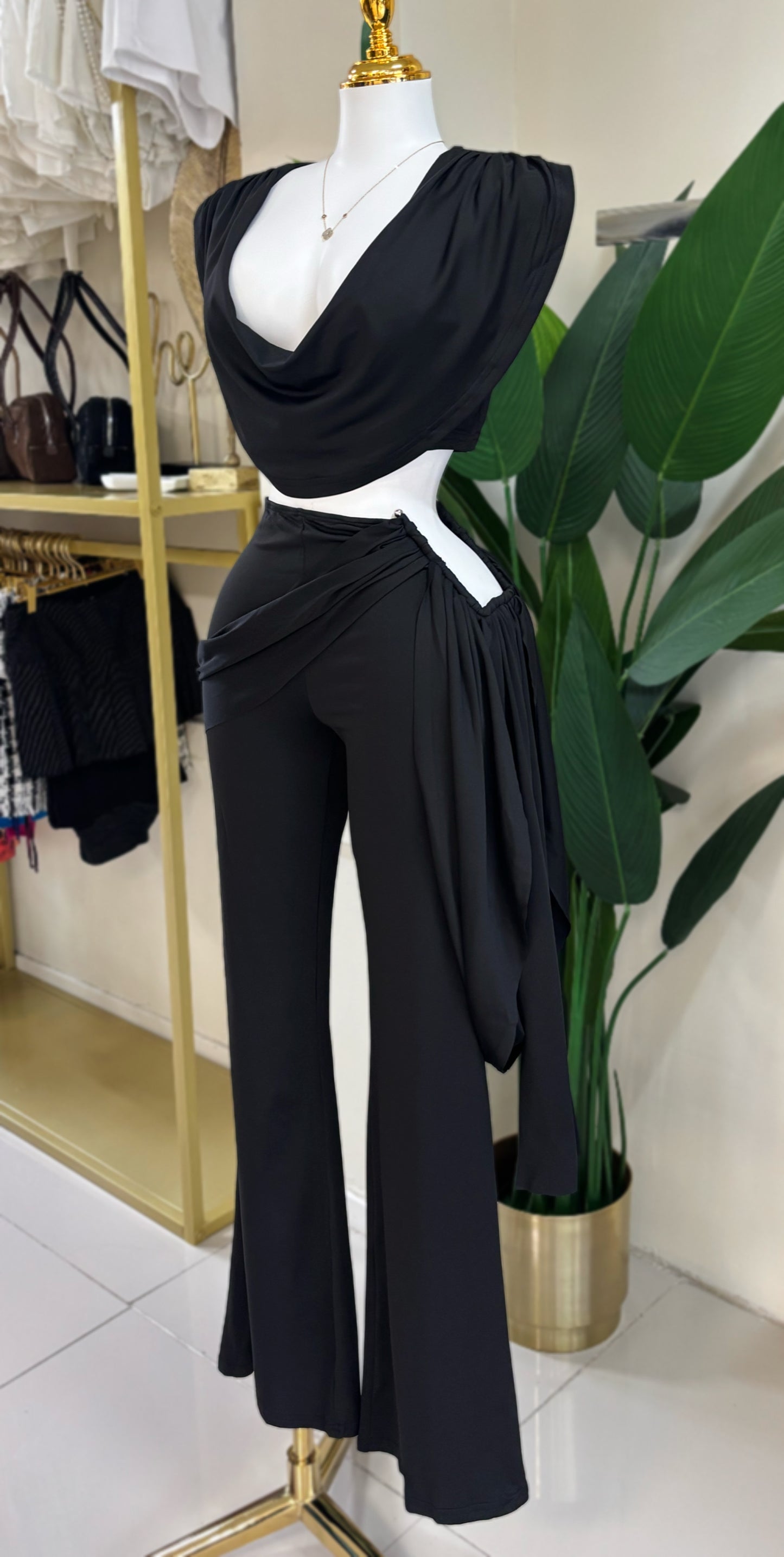 Amelia Pant Set (Black)