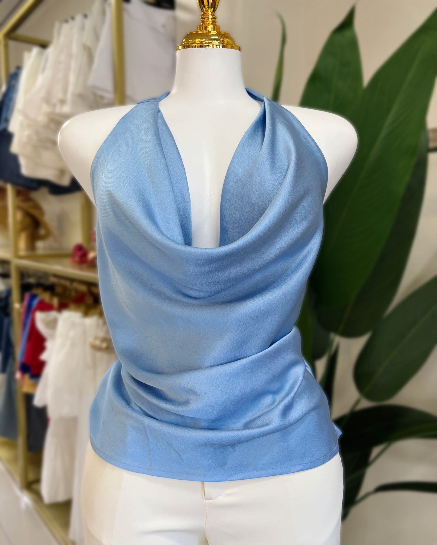 Claudia Halter Satin Top (4 colores) *Corre Grande*