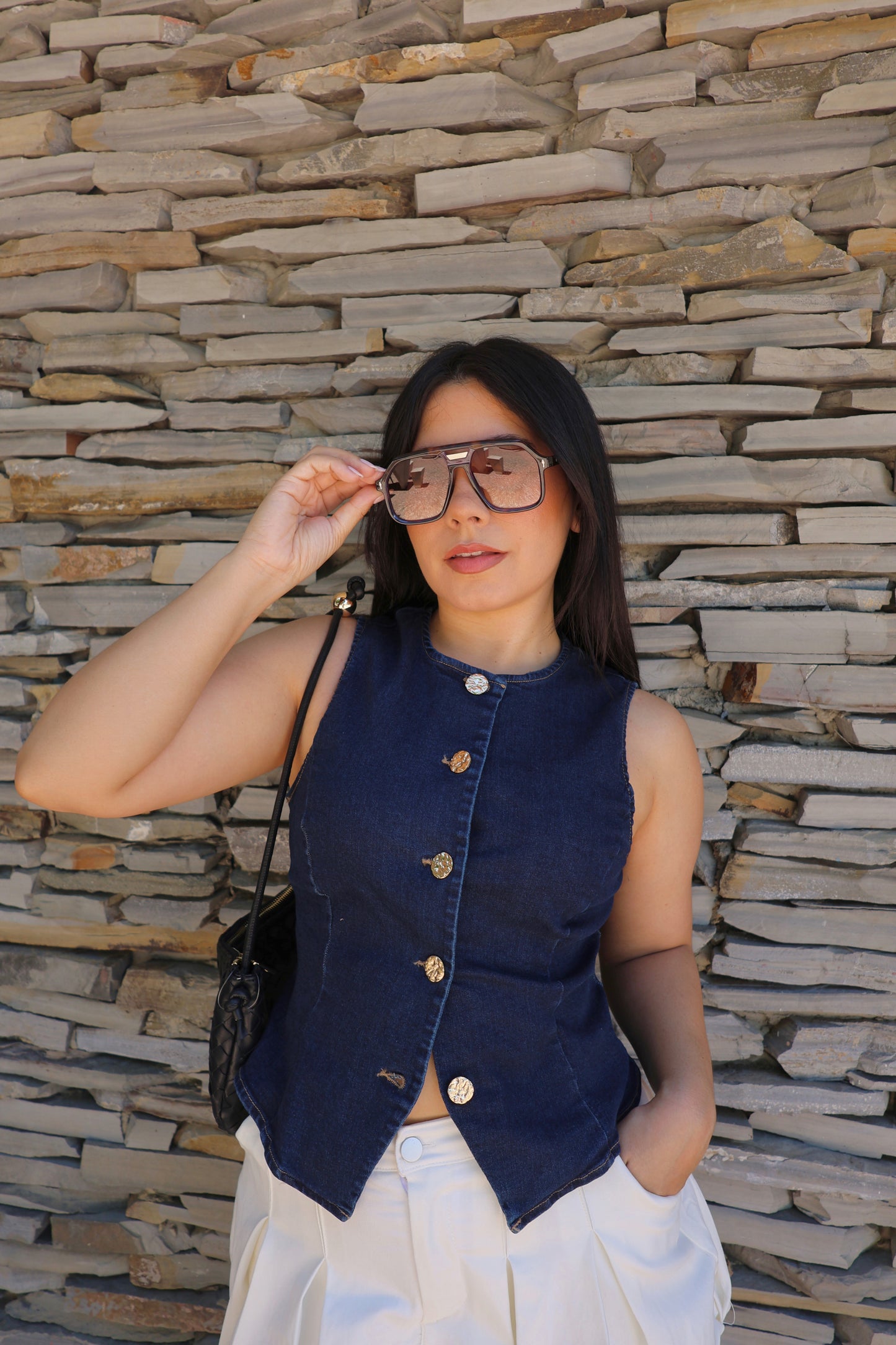 Fabiola Denim Vest