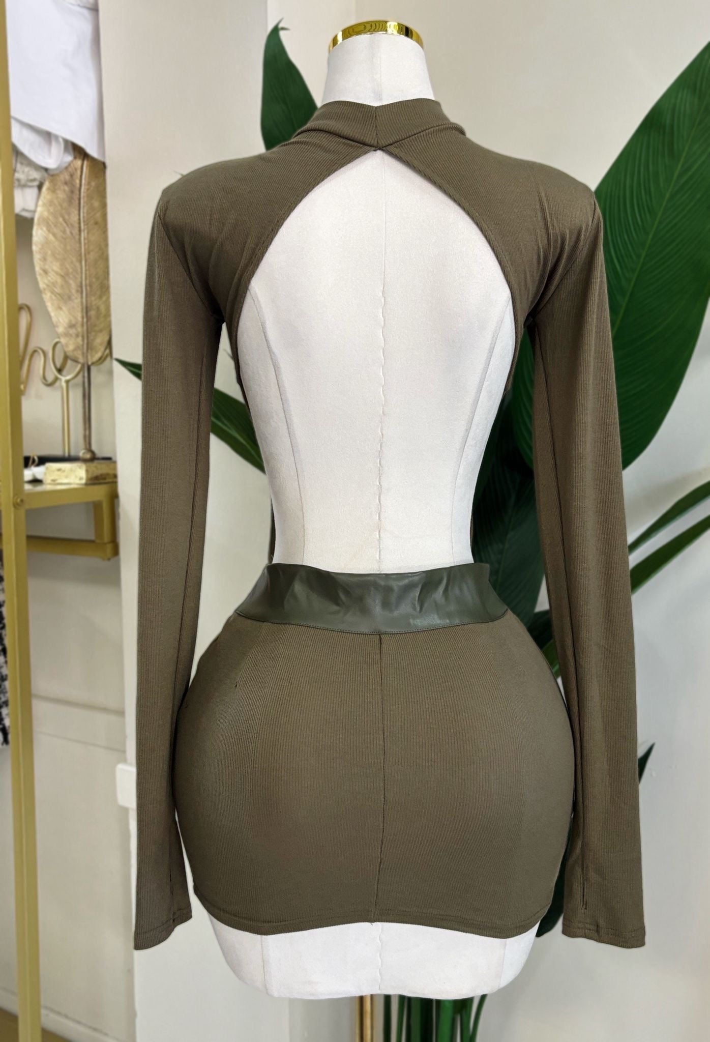 Analia Belt Detail Dress