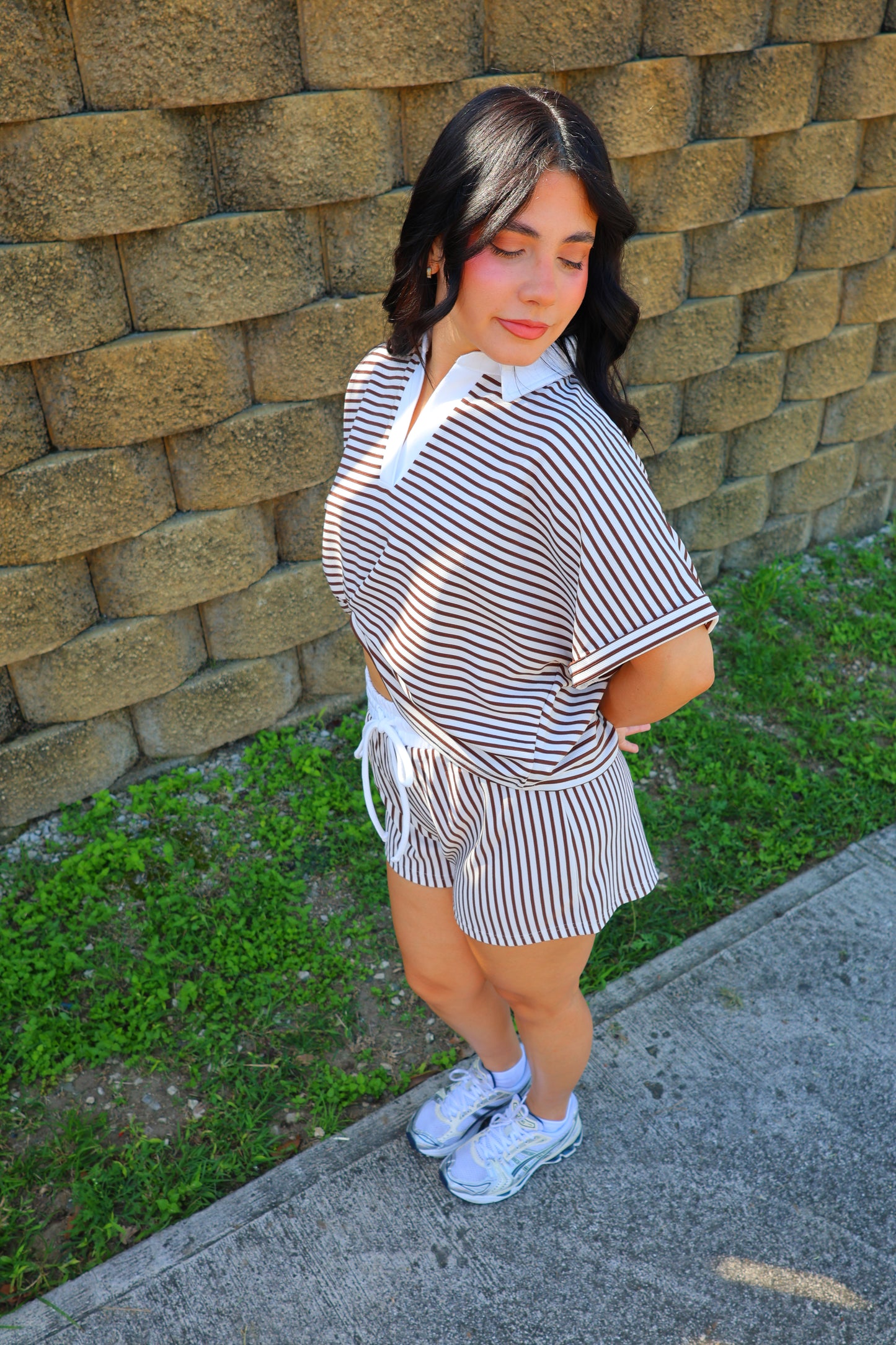 Paula Stripe Short Set