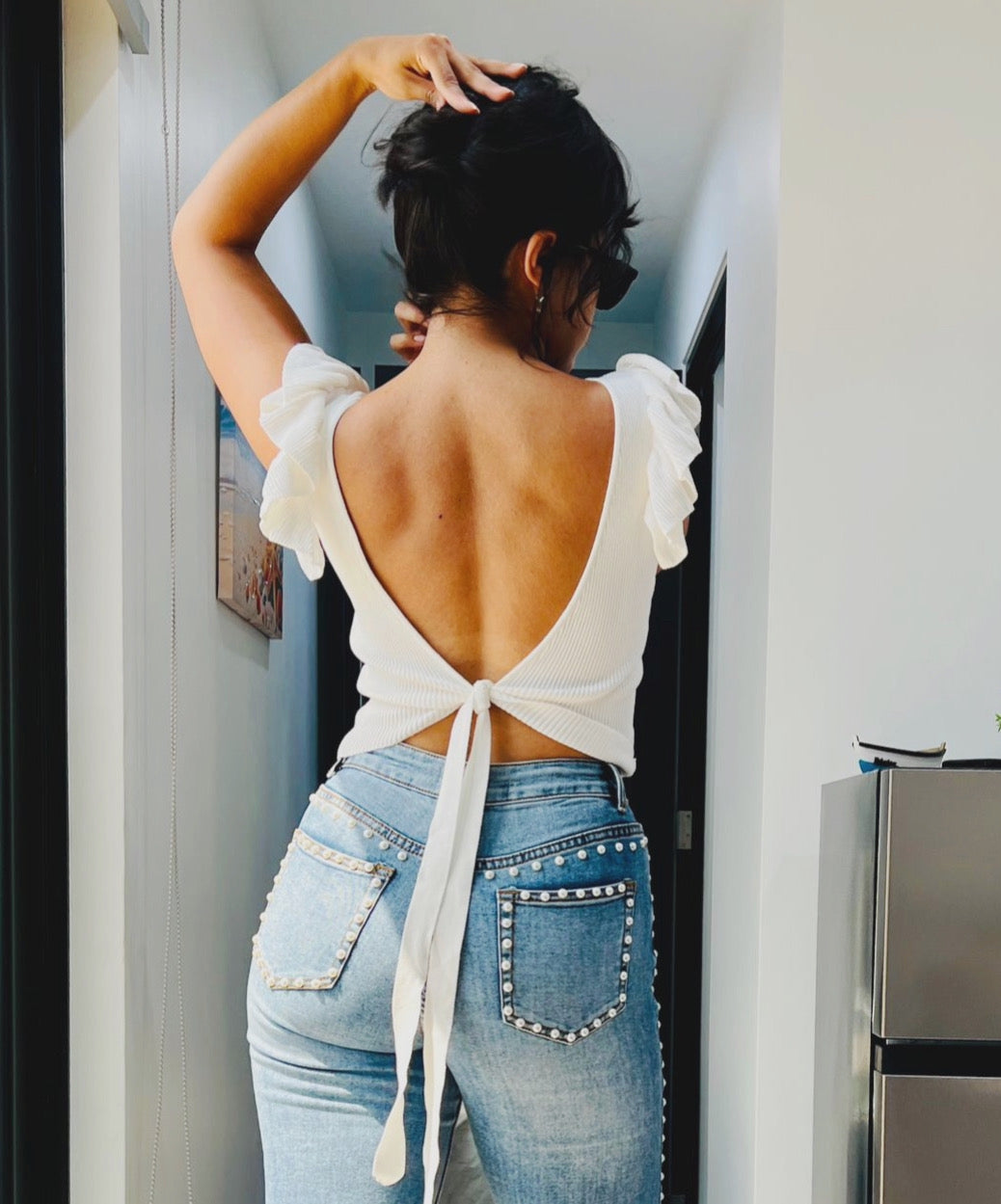 Thalia Back Knot Top