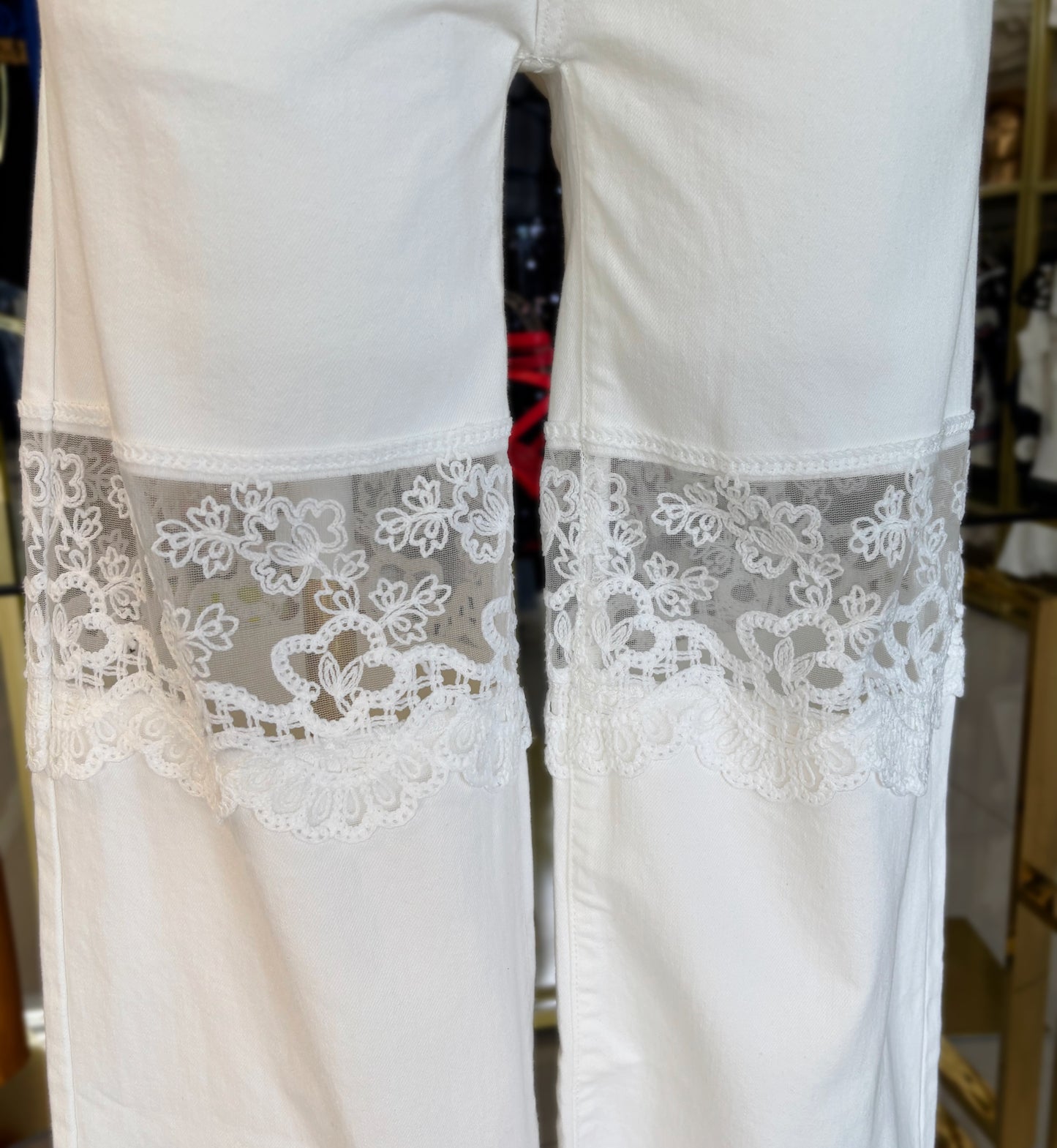 Mikaela White Detail Jeans