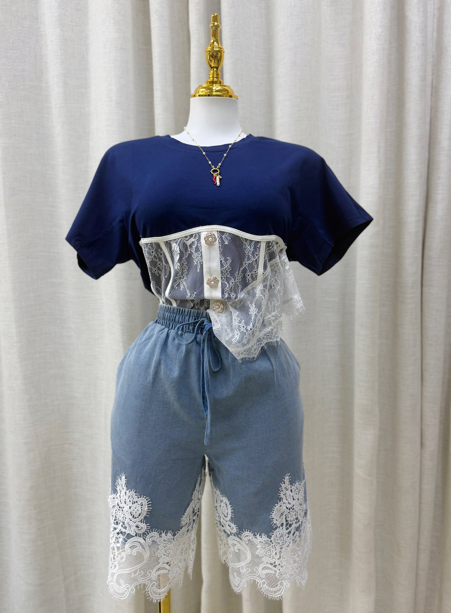 Aurora Lace Detail Tshirt
