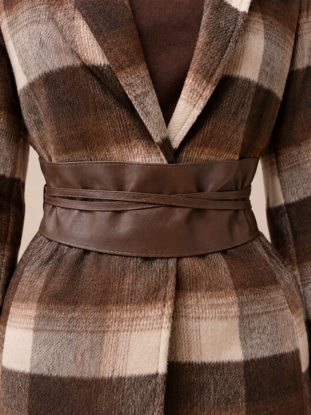 Vesper Wrap Belt (Camel & Brown)