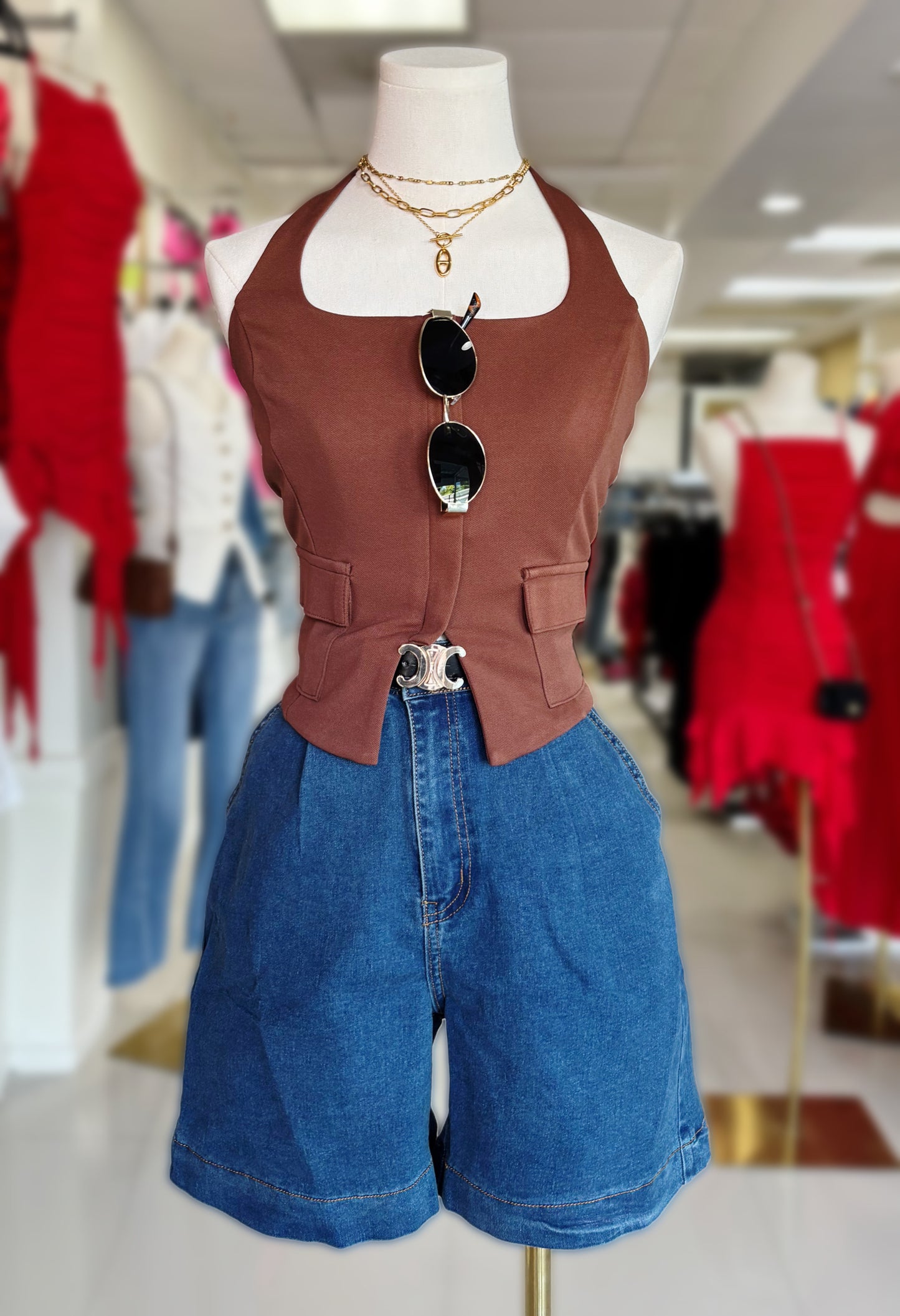 Raiza Denim Bermuda