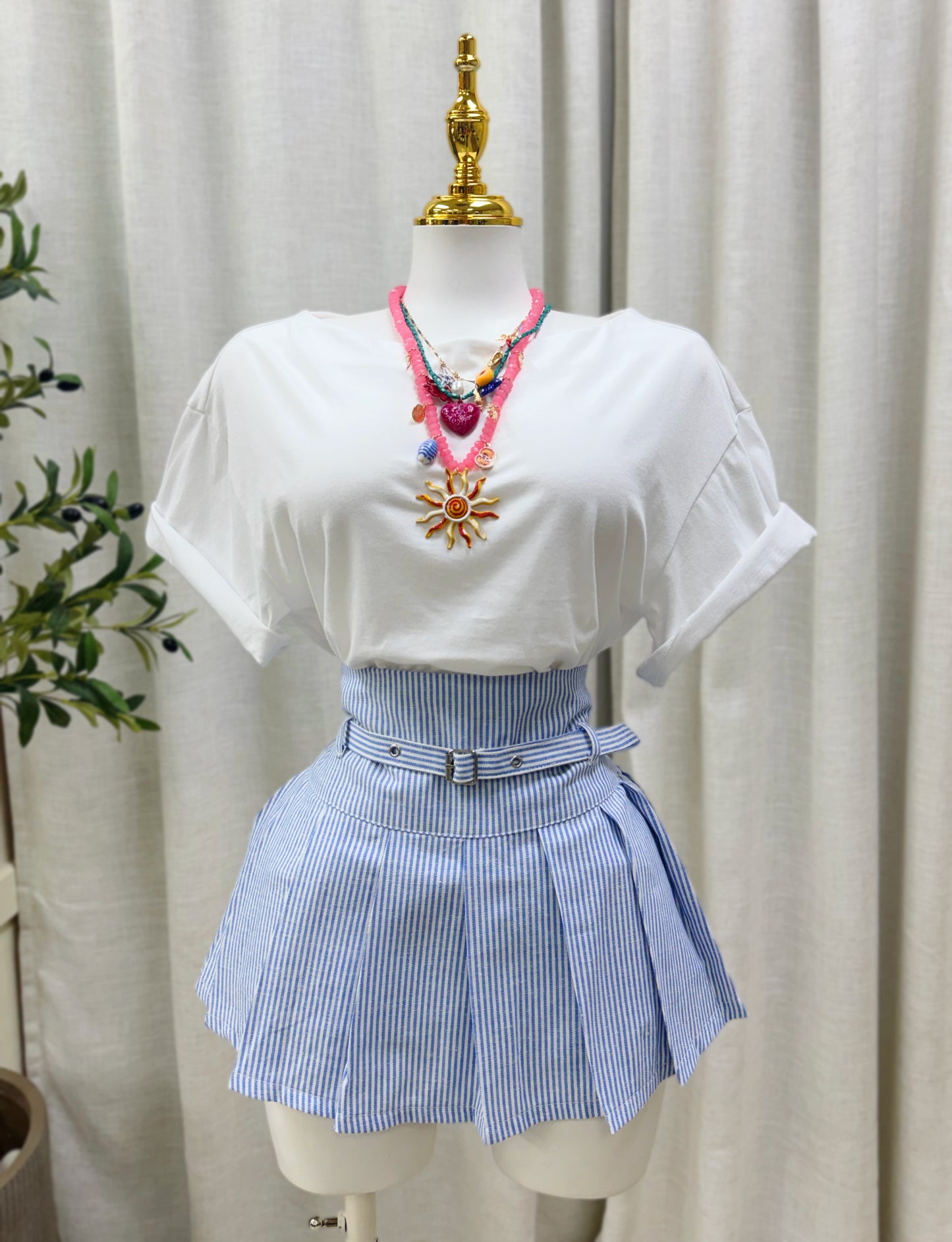 Miranda Stripe Skort